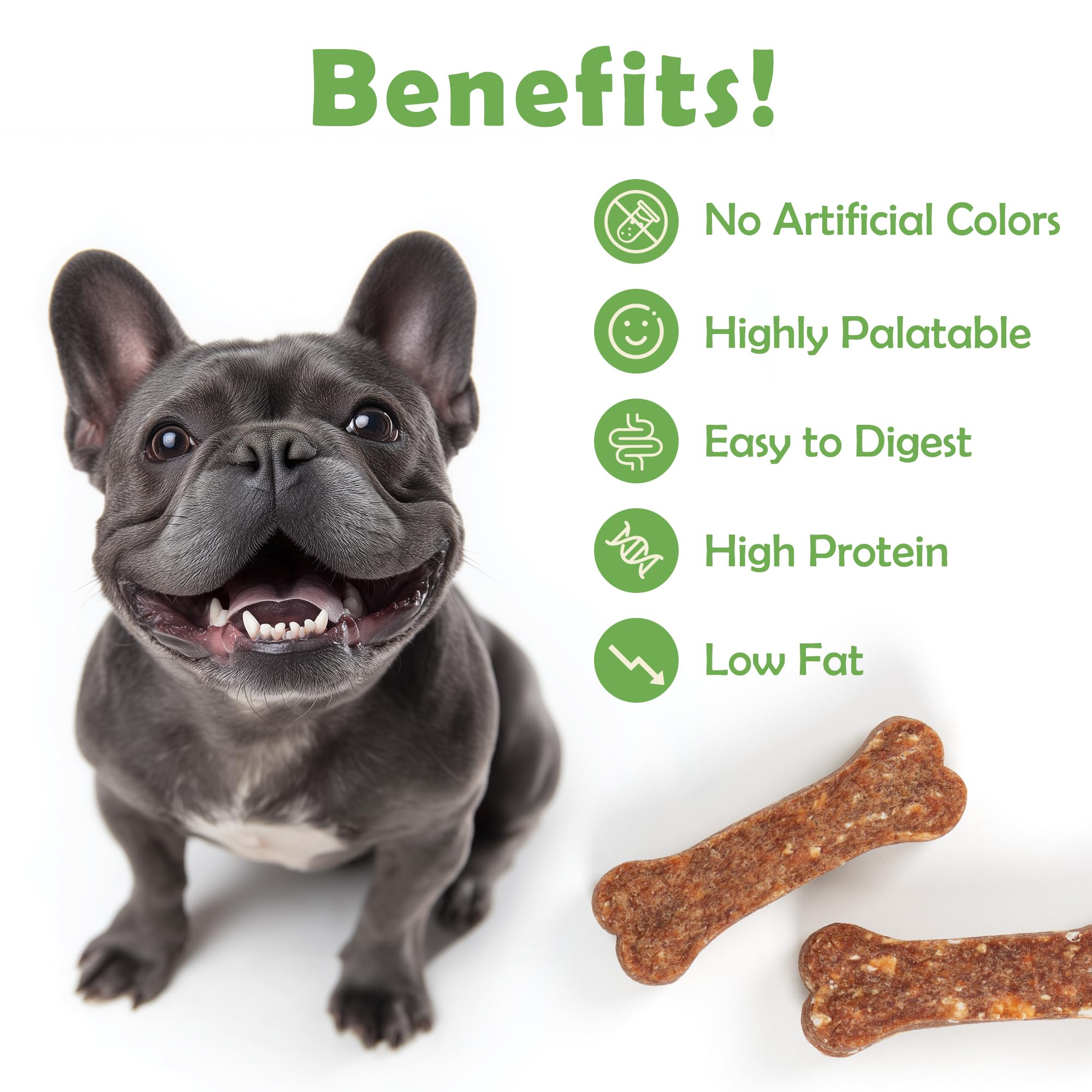MON2SUN Dog Treats 2 Inch Chicken & Oat Treats with Cranberry Powder, Crunchy Biscuits for Small Dogs, Training Rewards, 21.16 o