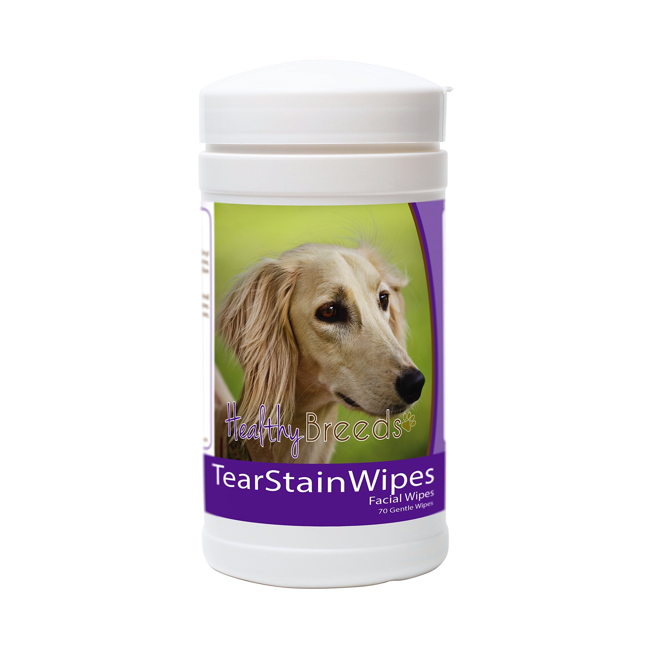 Healthy Breeds Saluki Tear Stain Wipes 70 Count