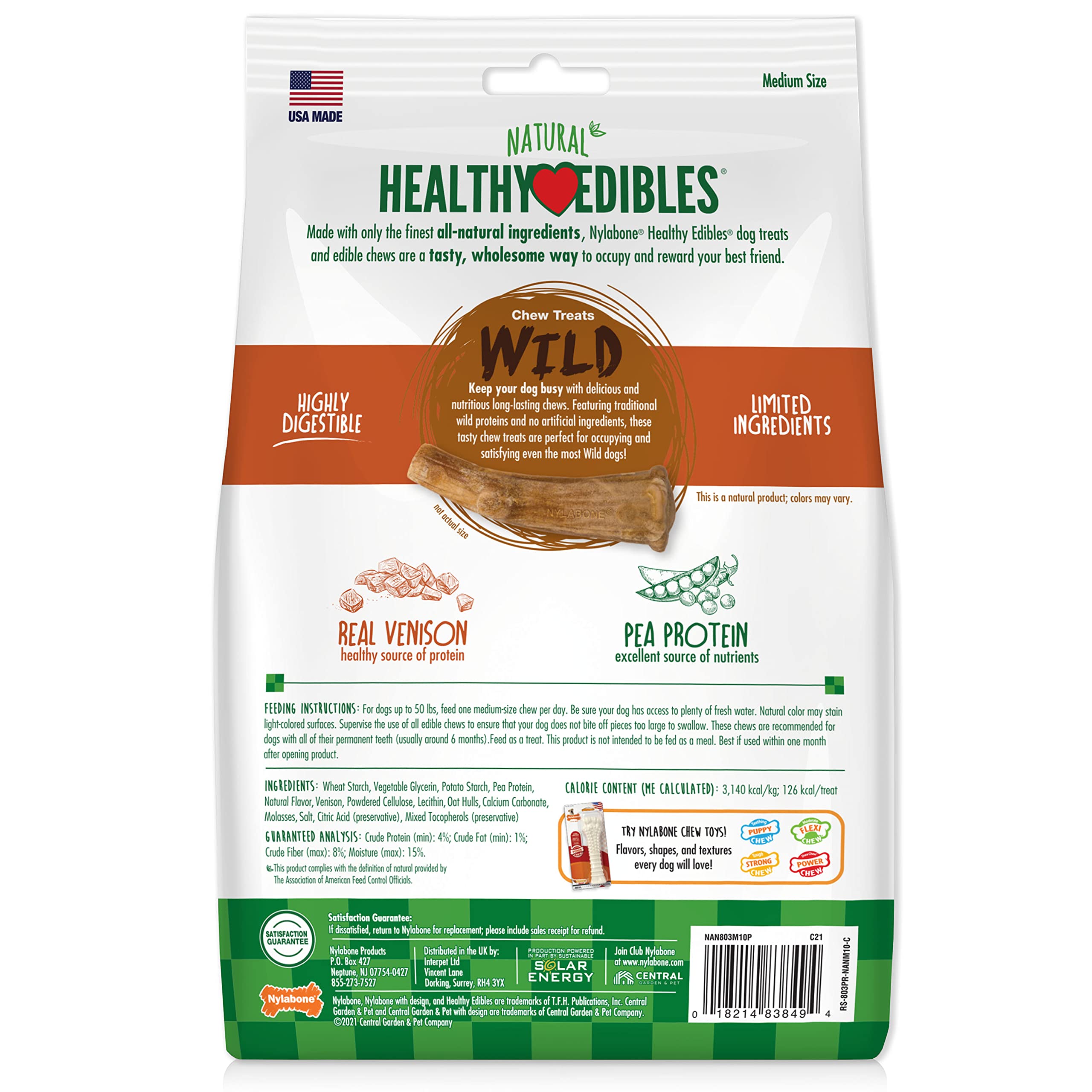 TFH MD 10CT VENISON ANTLER EDIBLE