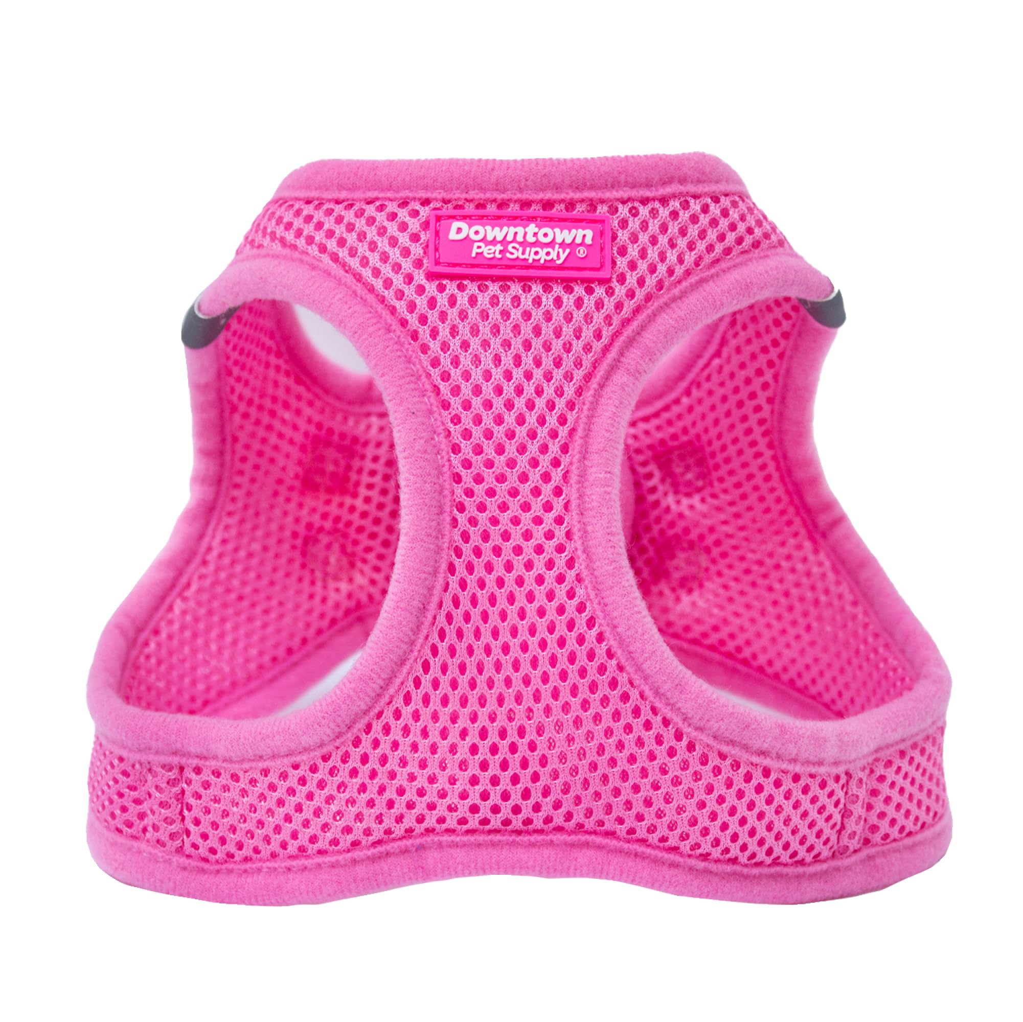 Downtown Pet Supply Step In Dog Harness No Pull, Xx-Large, Pink - Adjustable Harness With Padded Mesh Fabric And Reflective Trim