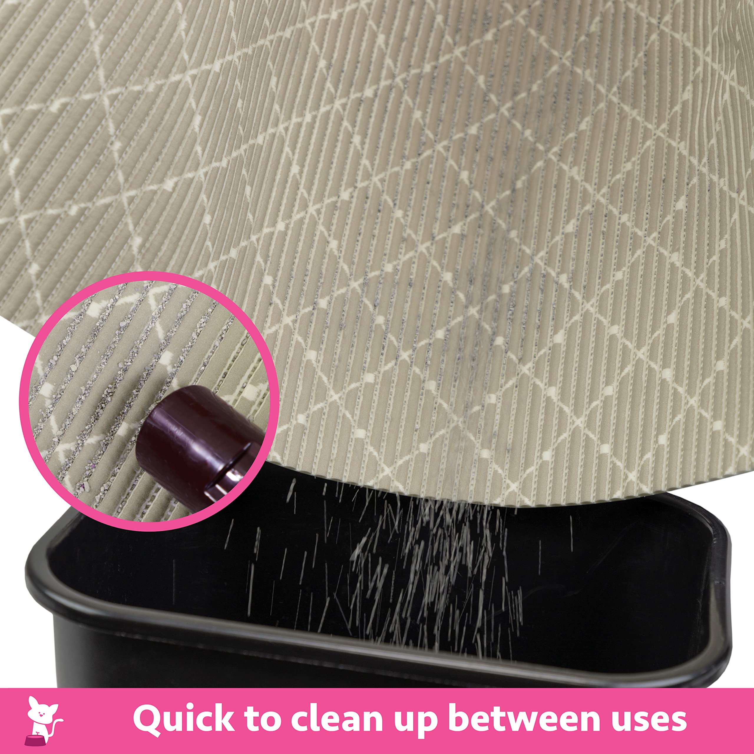 Kitty City Corrugate Cat Scratch Pad, Cat Non-Stick Litter Scoop, Cat Litter Mats, Cat Litter Box Kit, Cm-10311