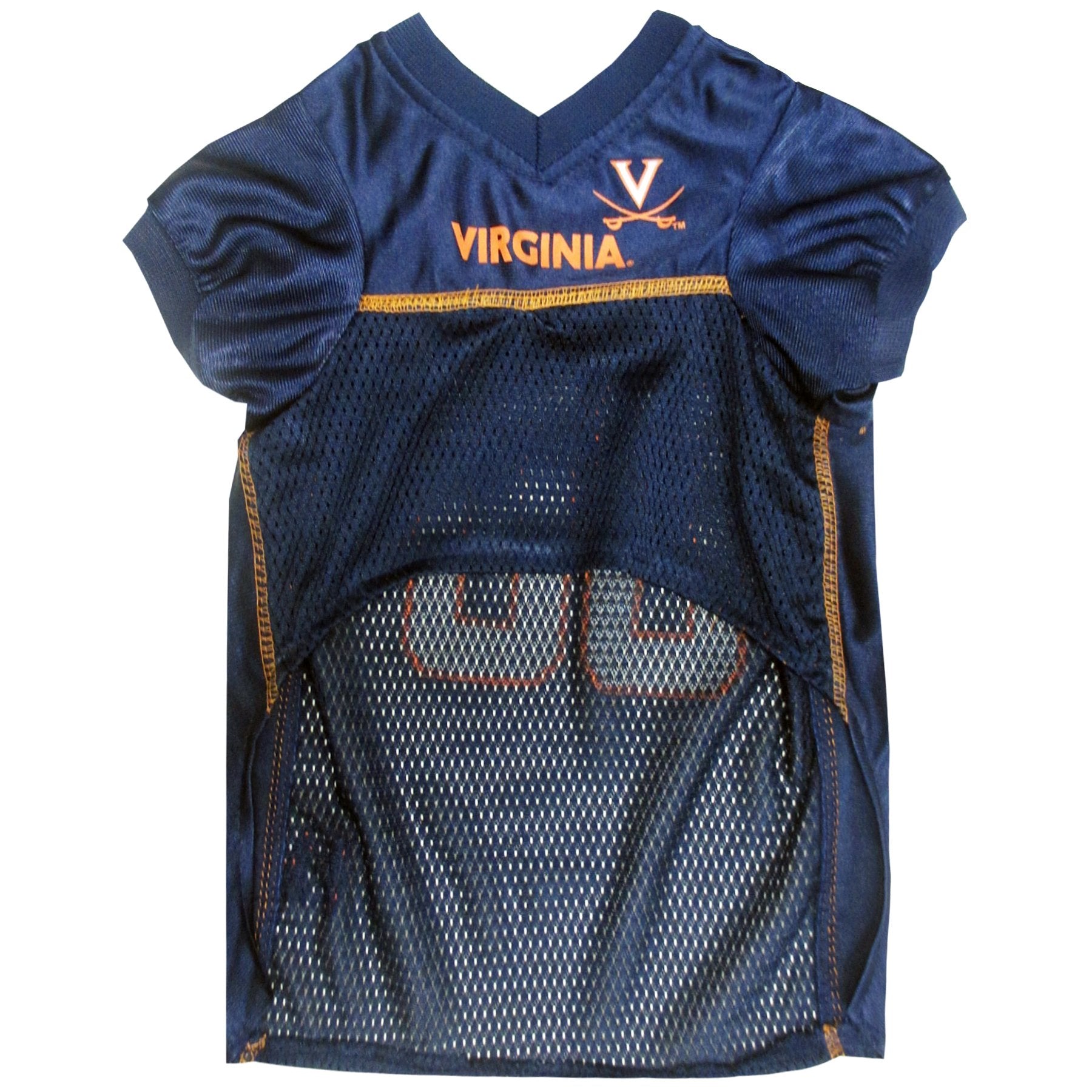Pets First NCAA College Virginia Cavaliers Mesh Jersey for DOGS & CATS, X-Large. Licensed Dog Jersey with your Favorite Football