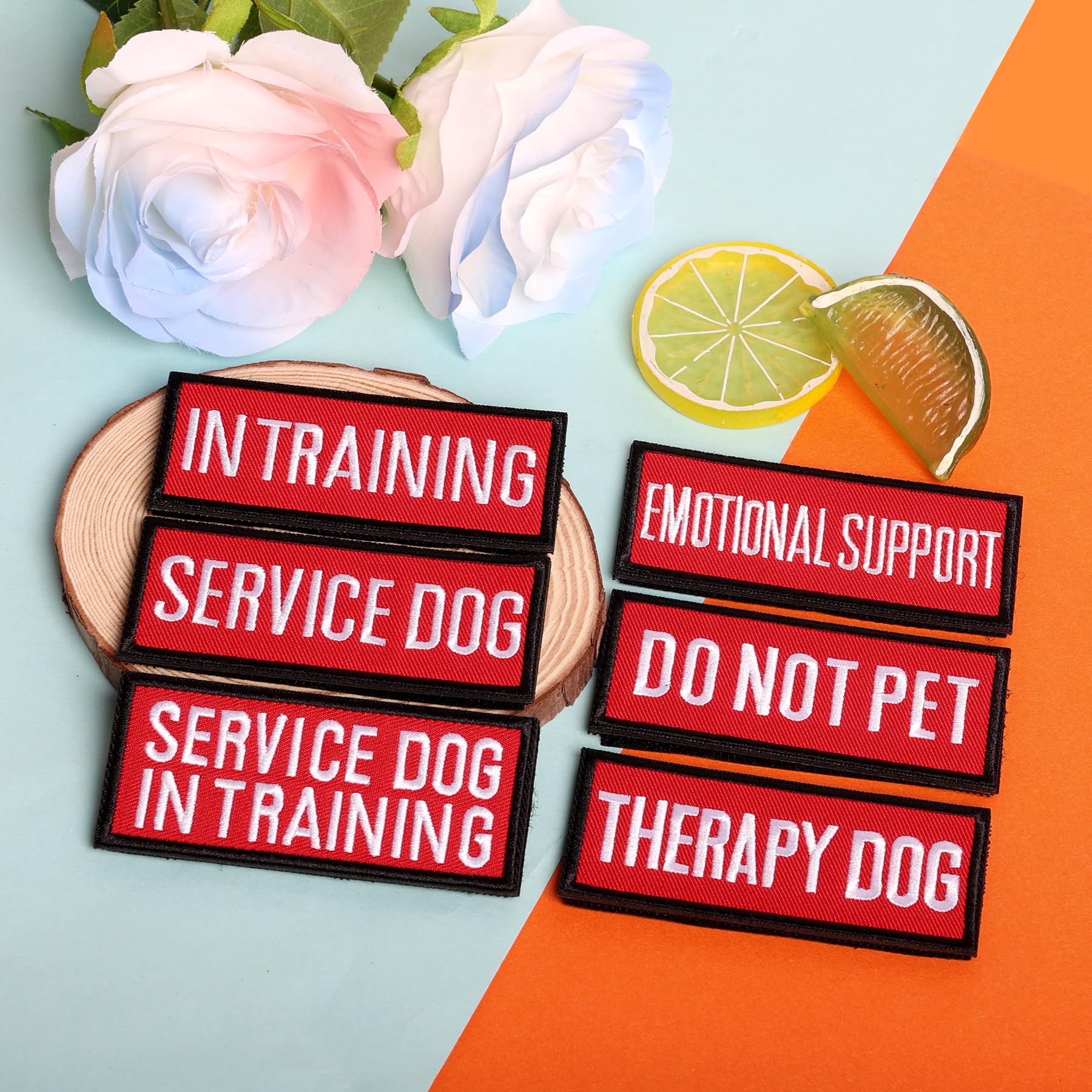 Pistha 12 Pieces Removable Tactical Dog Harness Service Dog Vest Patches Do Not Pet In Training Dog Patches And Emotional Suppor