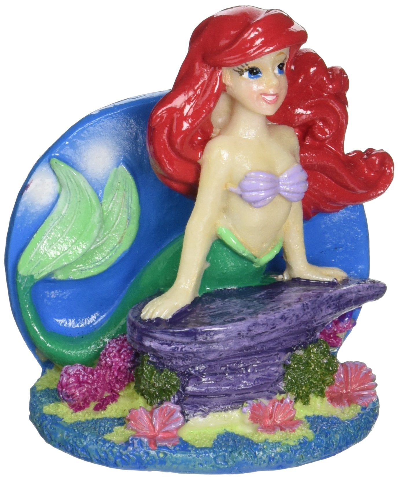 Penn-Plax Ariel Stretching On Décor Rocks | A Great Addition For Any Little Mermaid Fan, 3.2 Oz (Lmr6)