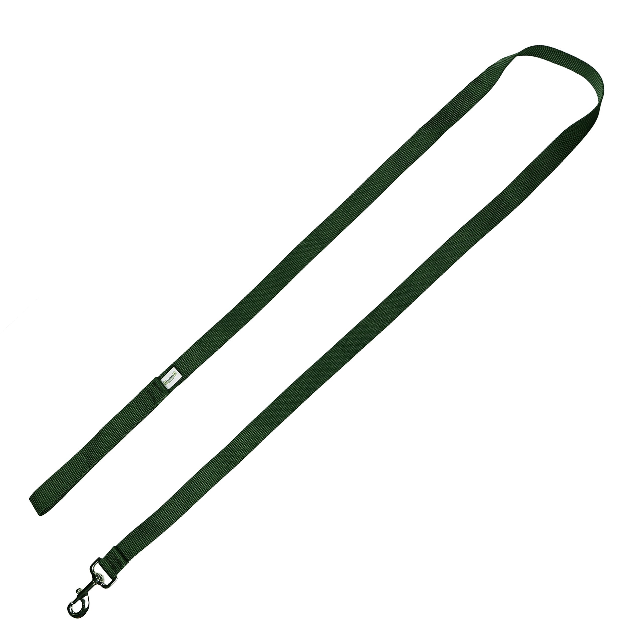 Moose Pet Wear Standard Dog Leash - Colored Heavy Duty Pet Leashes, 1 Inch X 6 Feet, Forest Green