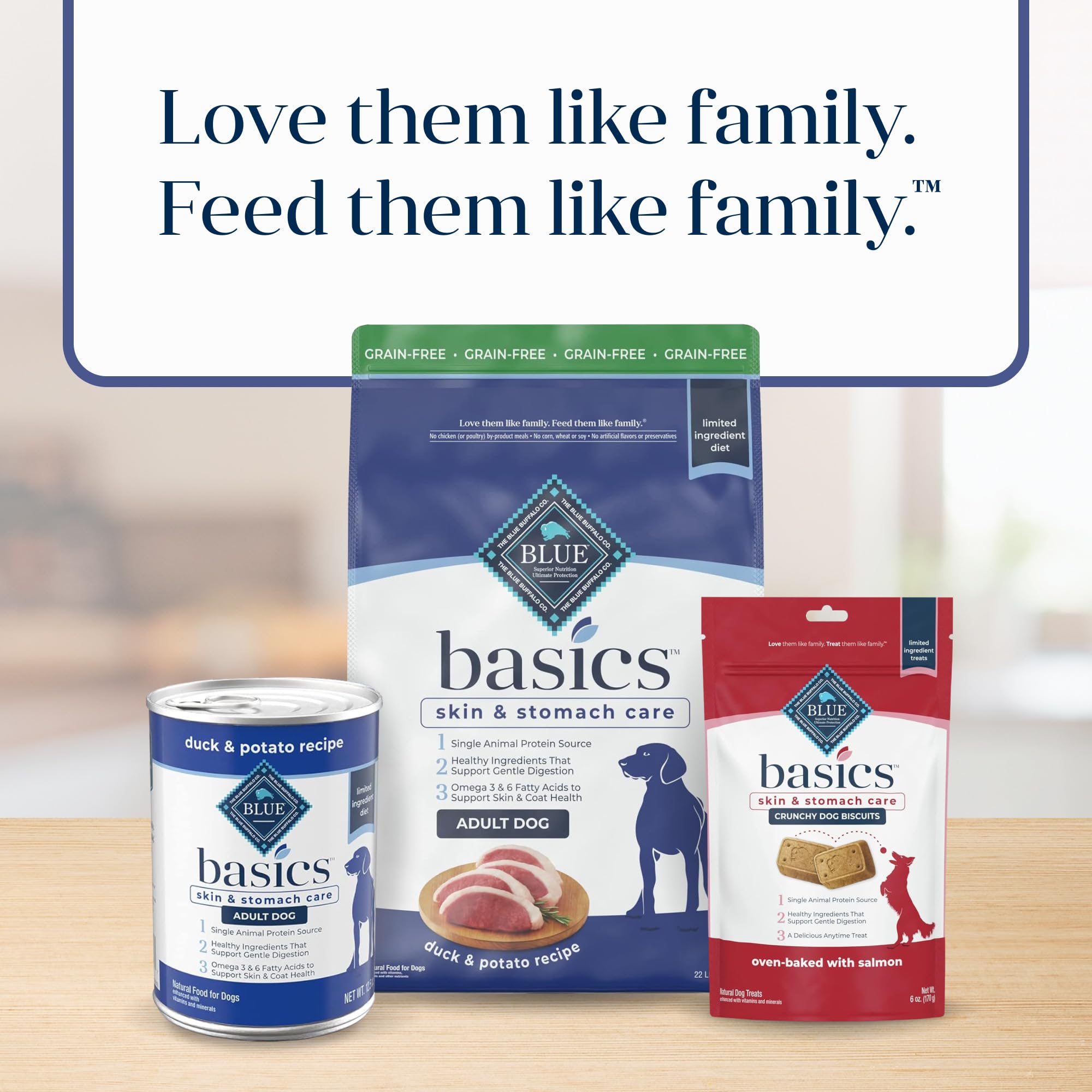 Blue Buffalo Basics Adult Grain-Free Wet Dog Food for Skin & Stomach Care, Limited Ingredient Diet, Duck & Potato Recipe, 12.5-o