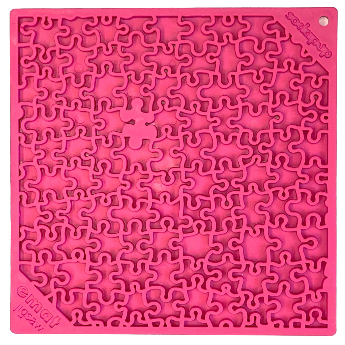 Sodapup Jigsaw Emat - Durable Lick Mat Feeder Made In Usa From Non-Toxic, Pet-Safe, Food Safe Rubber For Mental Stimulation, Avo
