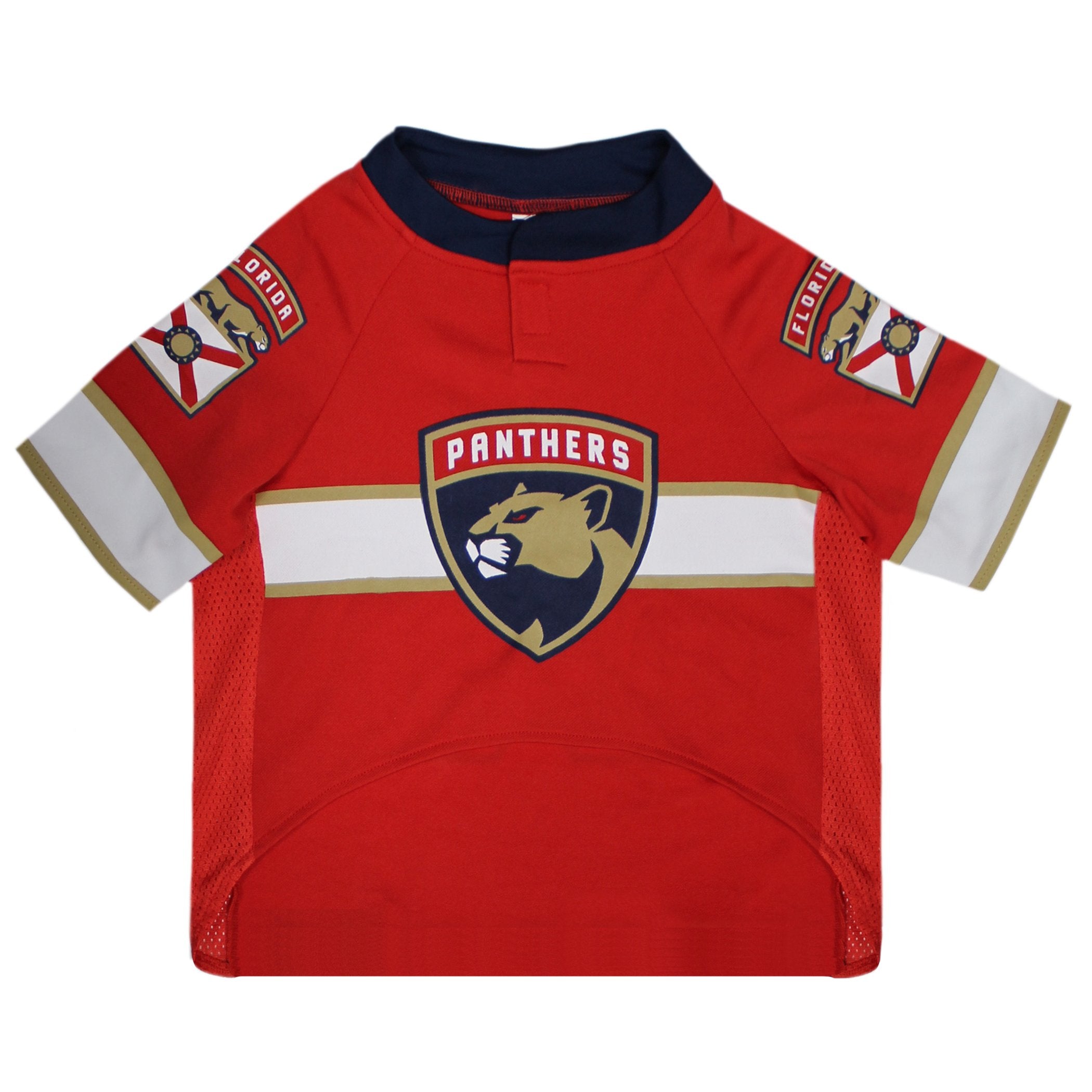 Pets First NHL Florida Panthers Jersey for Dogs & Cats, X-Small. - Let Your Pet Be A Real NHL Fan!