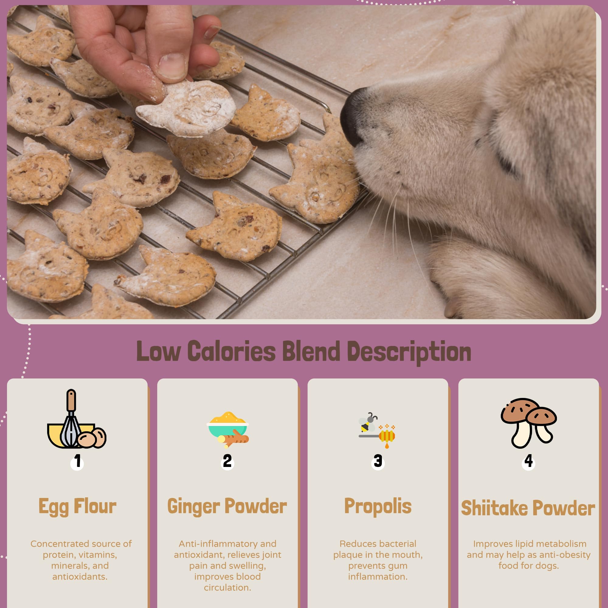 BoneItUp Dog Treats Baking Mix(Low Calories), All-Natural, Vet-Approved, Nutrient-Rich Ingredients, Low CaloriesTreats for Dogs,
