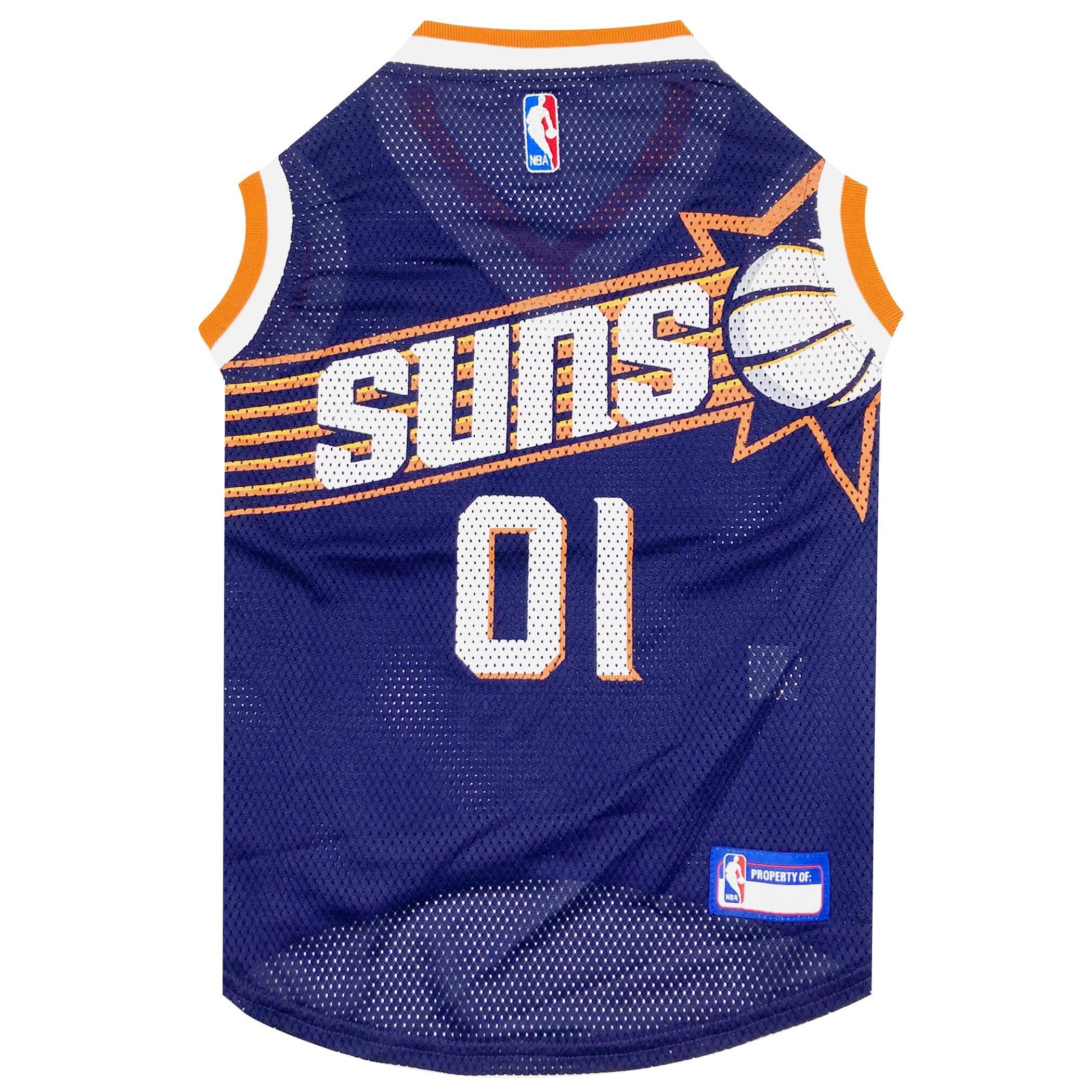 Pets First NBA Pheonix Suns Dog Jersey, X-Large - Tank Top Basketball Pet Jersey