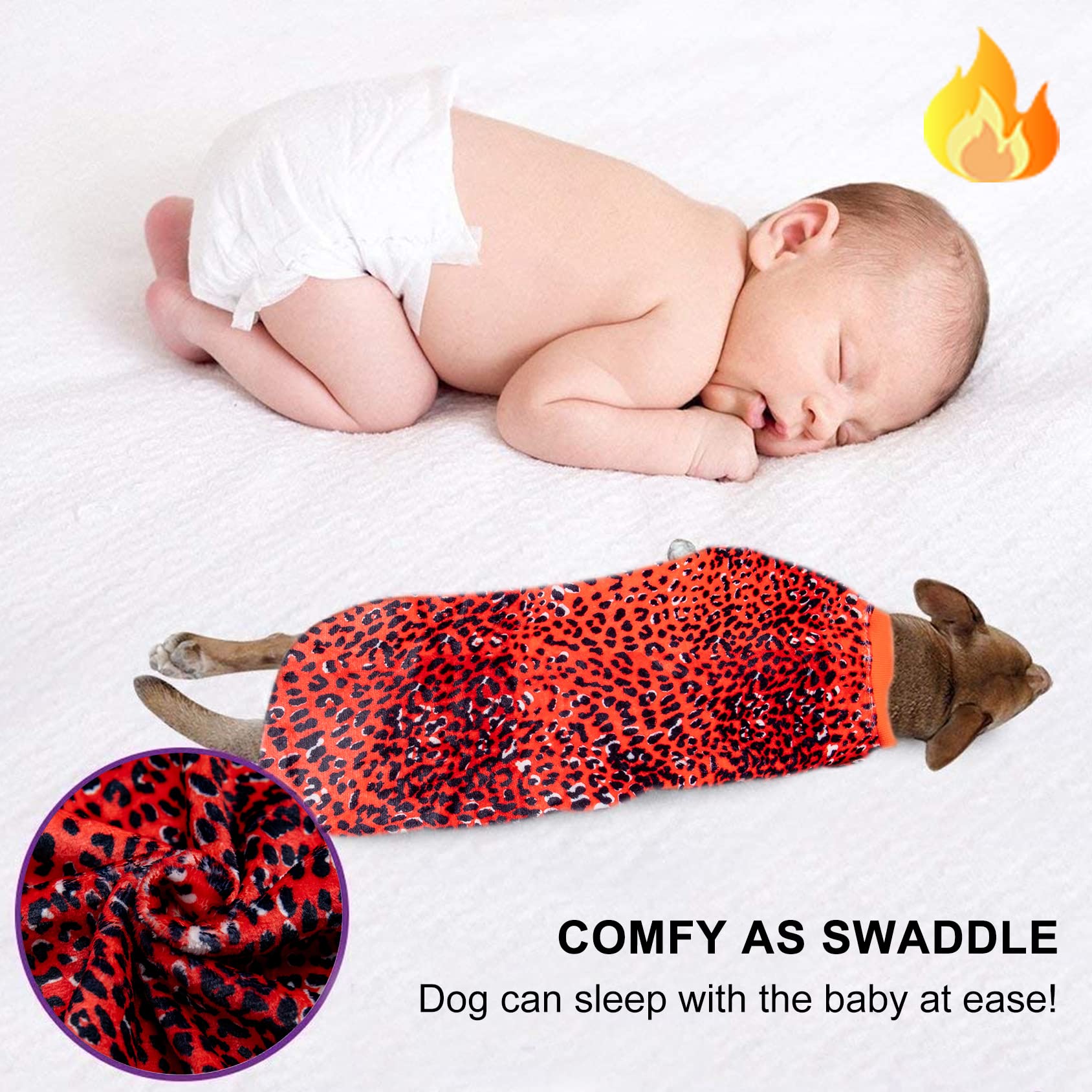 Lovinpet Dog Jacket Big Dog, Upgraded Lightweight Sweater For Dogs With Pink Dot Leopard Prints Dog Clothes, Fashionable Dog Flannel Shirt, Suitable For Small Dog Breeds,Pink