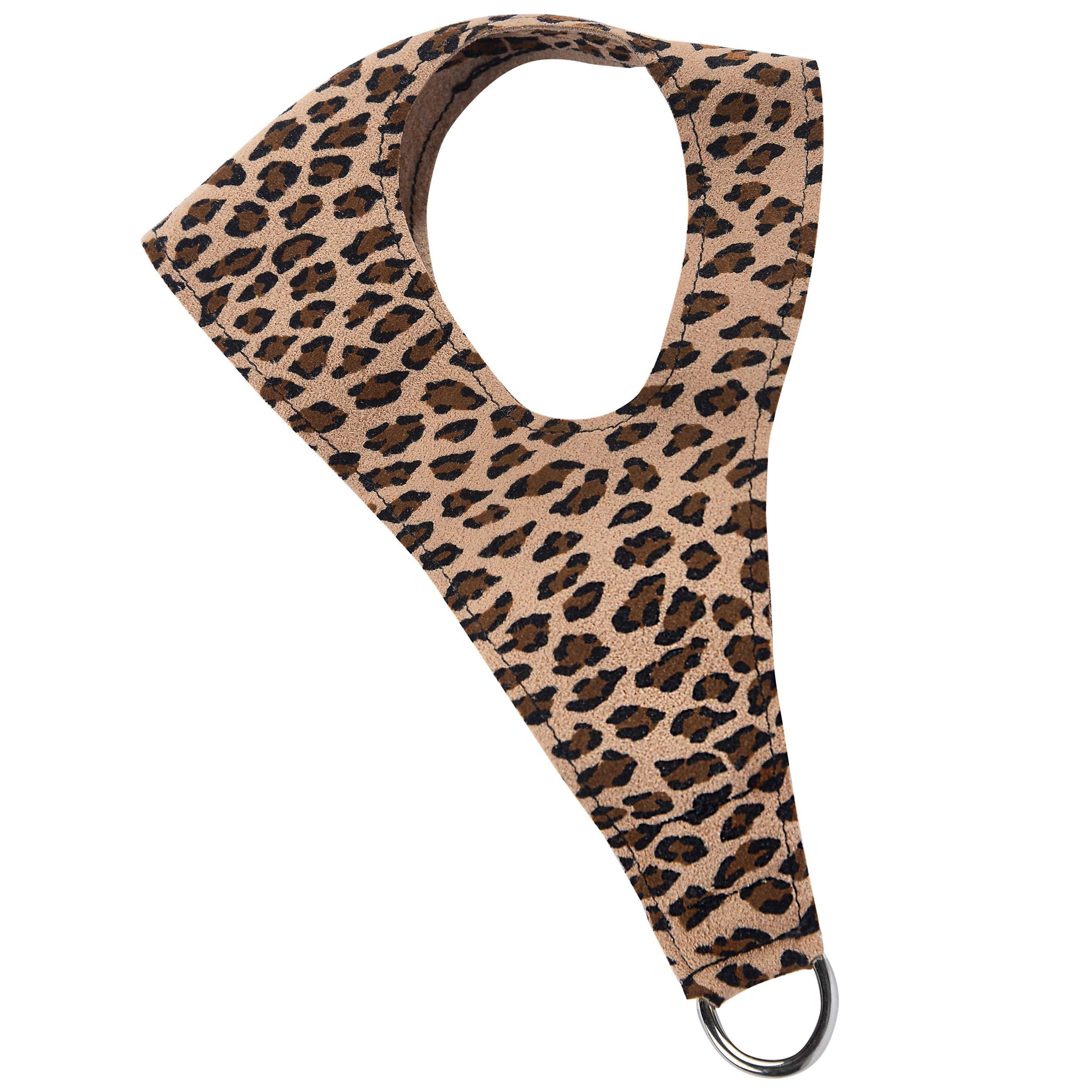 Susan Lanci Designs Premium Ultrasuede Step In Harness For Dog And Pets, Cheetah, X-Large