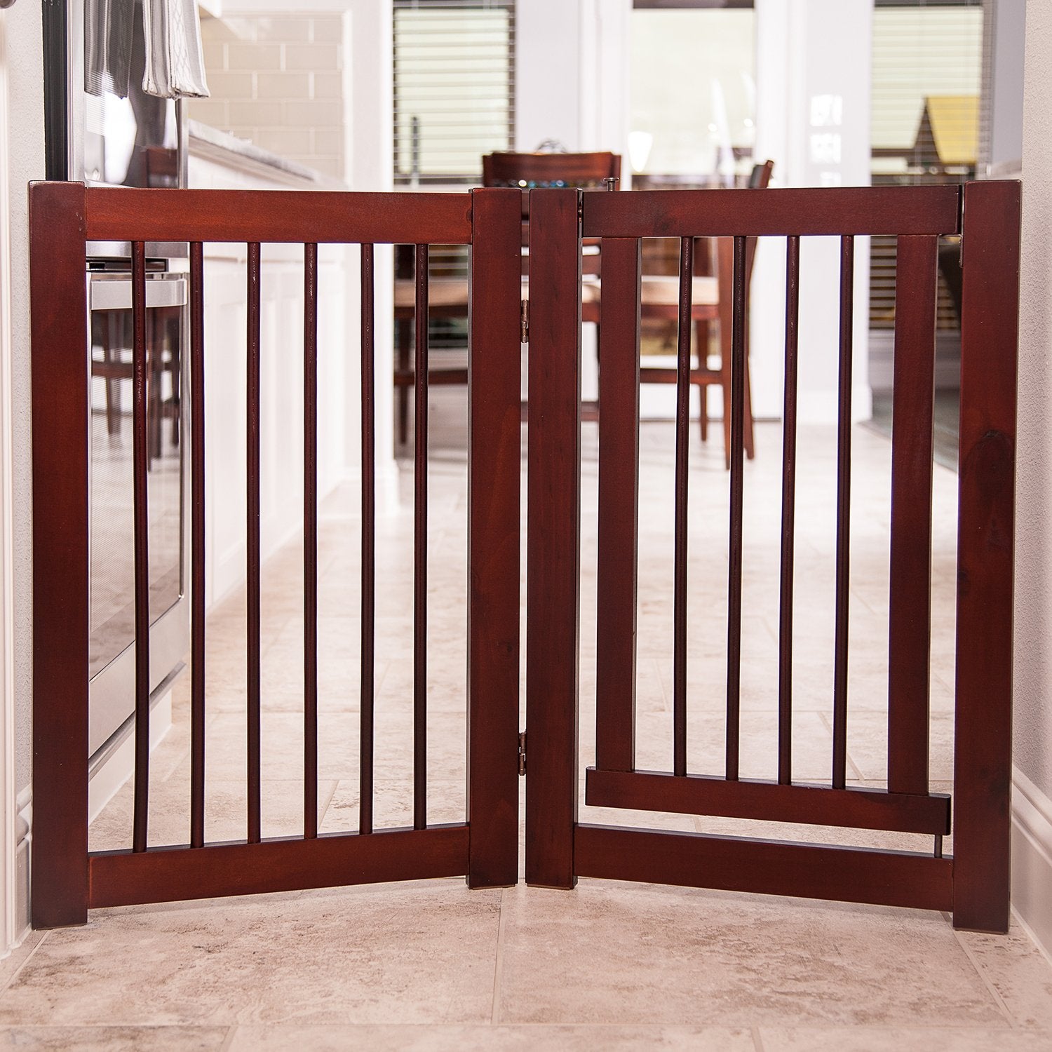 Primetime Petz 33234 Extension Kit for 360 Configurable Walk Through Folding Pet Gate,Walnut, (30 With Door)