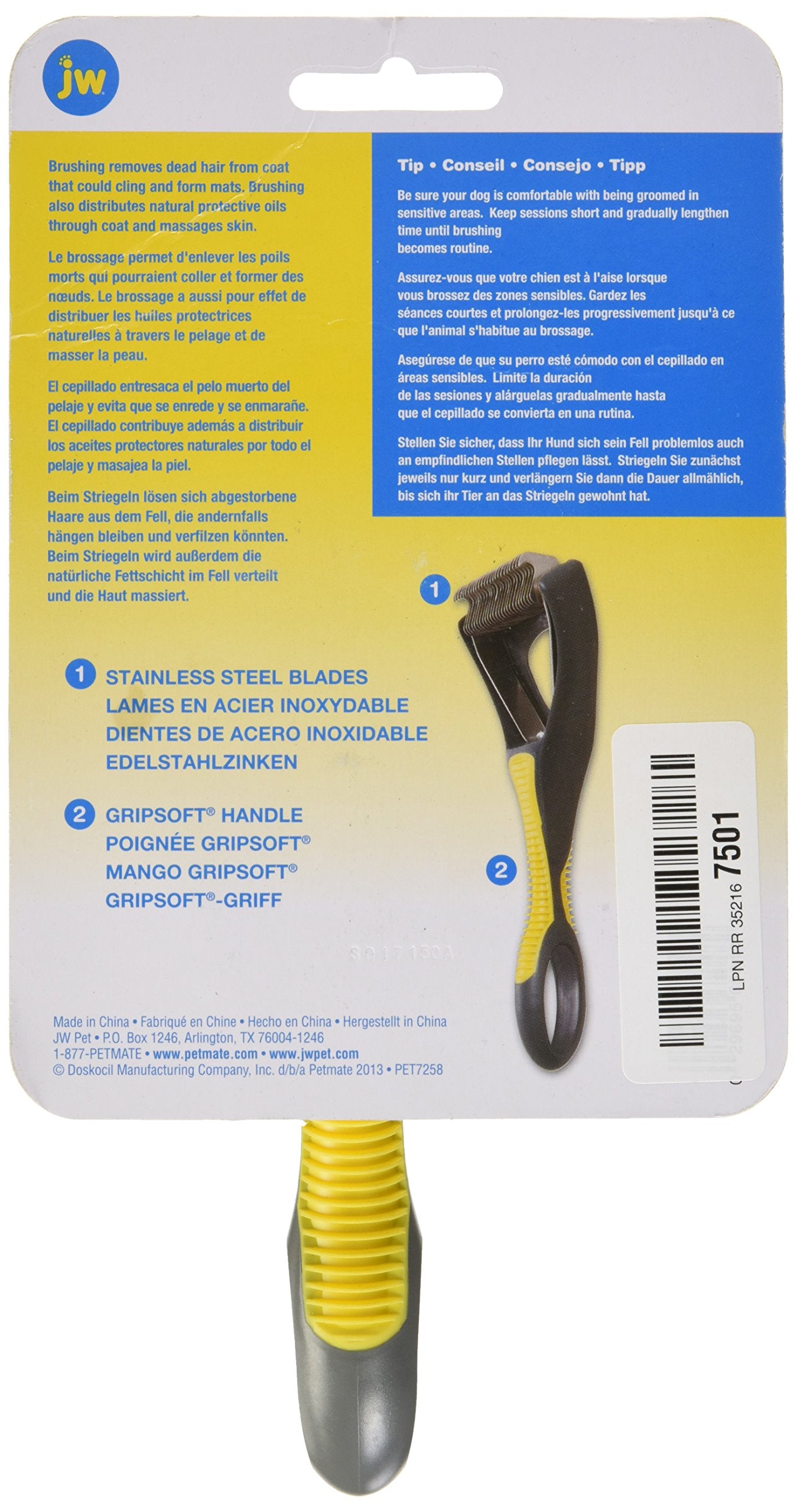 Jw Pet Company Dog Deshedding Tool