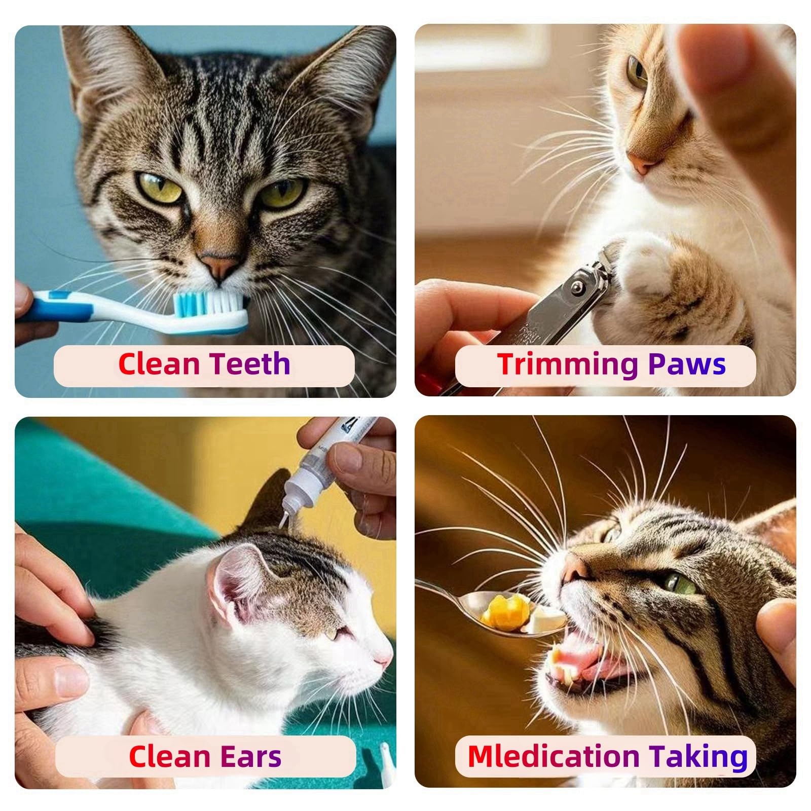 Asdtgoe Cat Wrap For Cutting Nails Cloth Burrito Wrap For Nail Clipping,Scratch And Escape Prevention,Multi-Purpose Swaddle Wrap