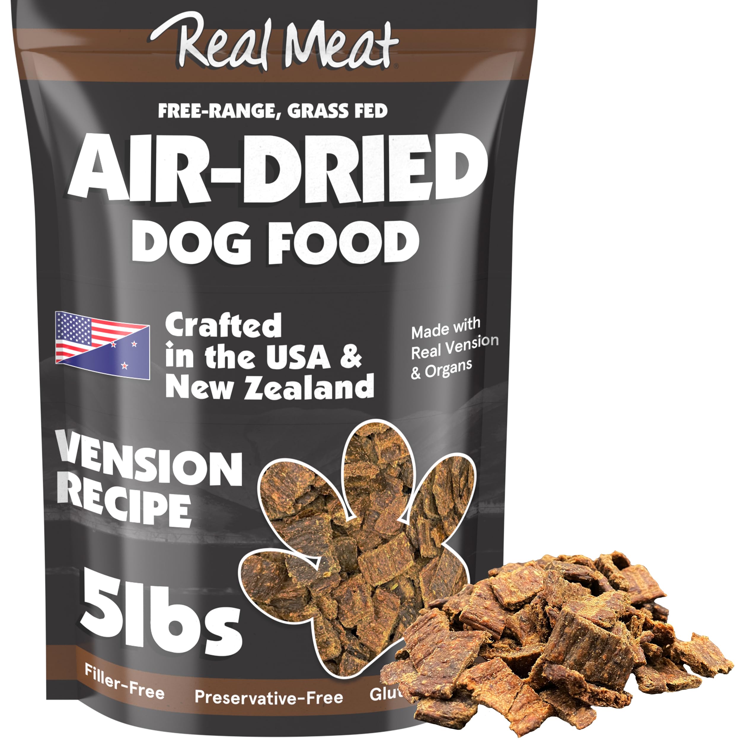 TRMC Real Meat Air-Dried Venison Dog Food 5lb