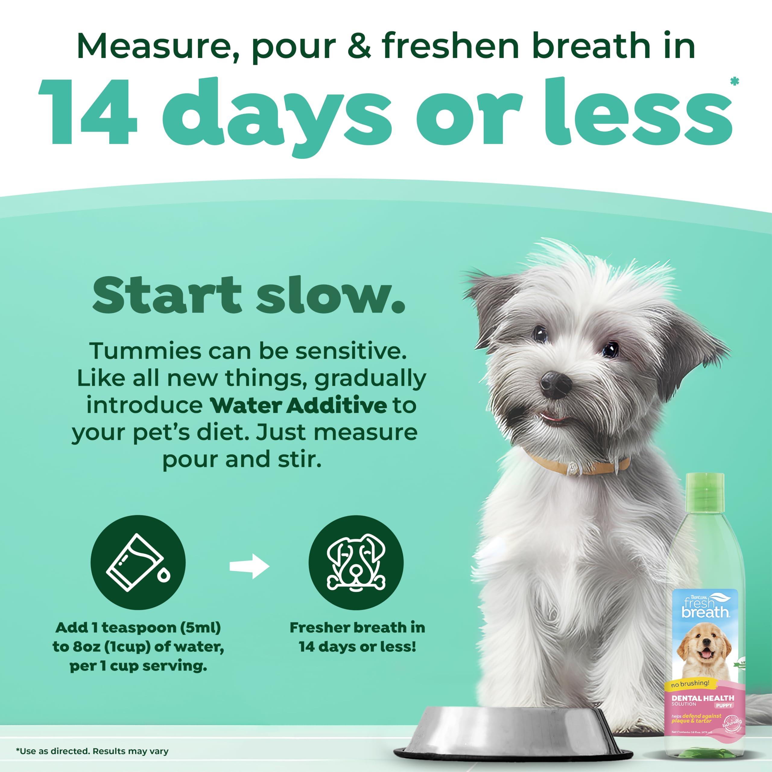 Tropiclean Fresh Breath Oral Care Water Additive For Puppies, 16Oz