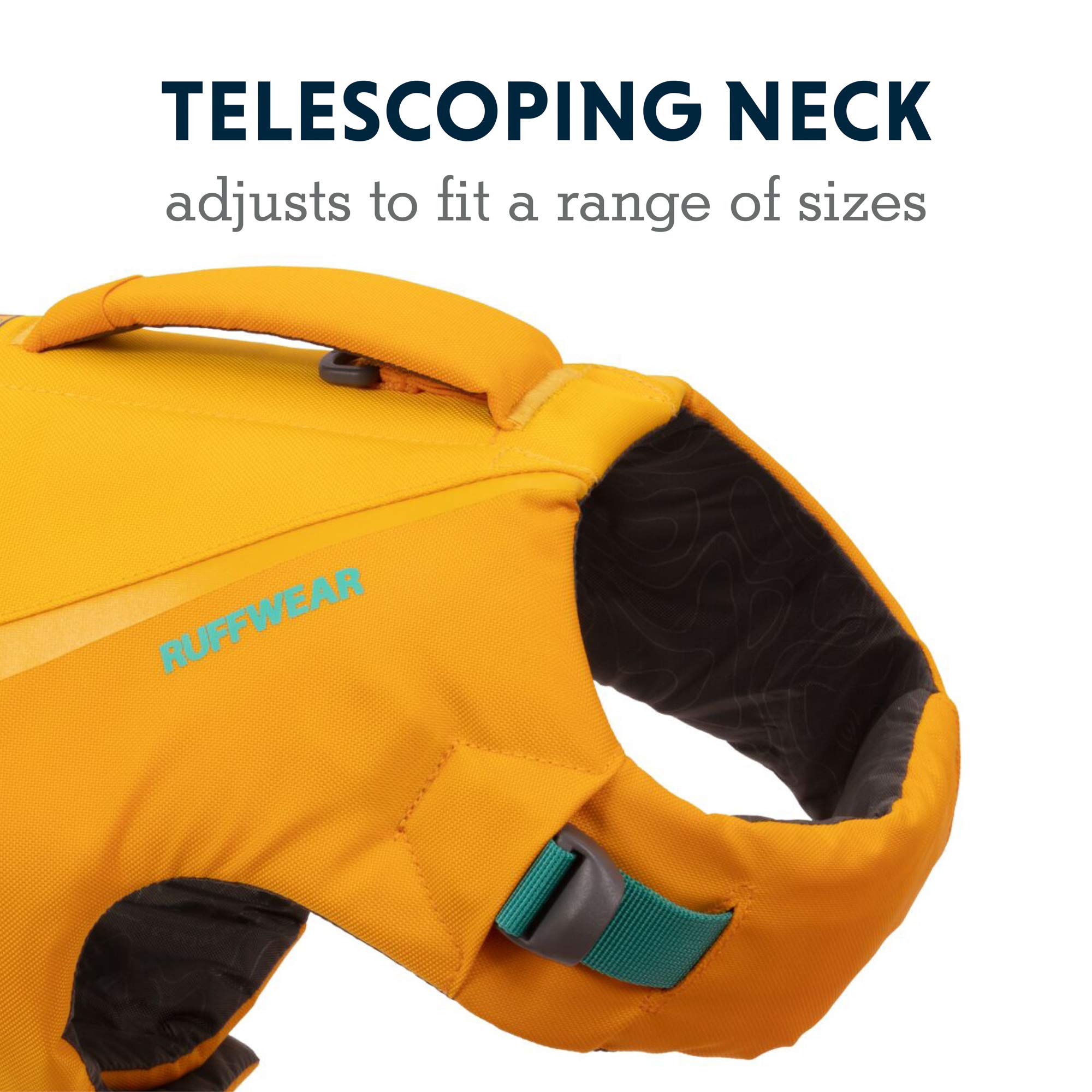 Ruffwear, Float Coat Dog Life Jacket, Swimming Safety Vest With Handle, Wave Orange, X-Large