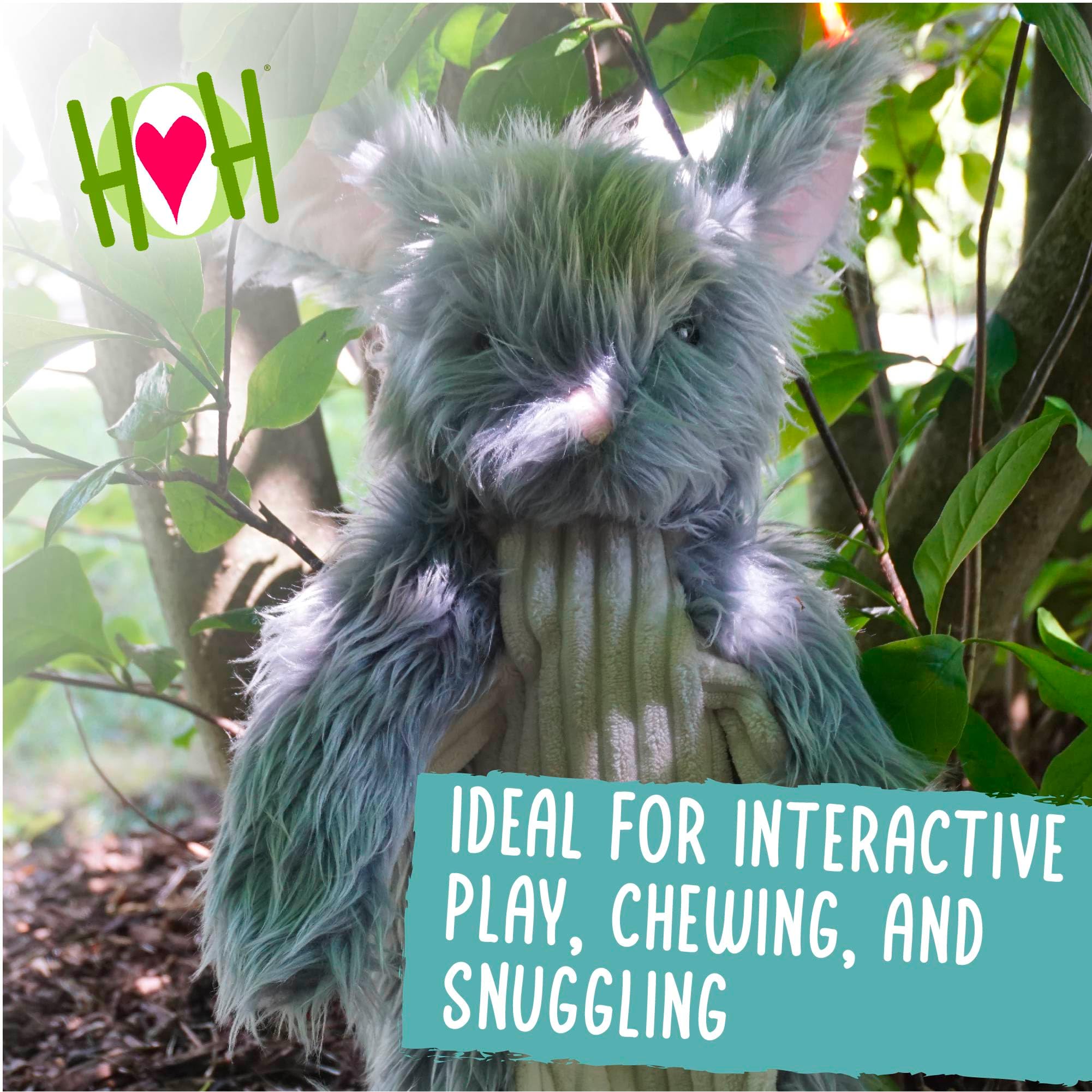 Hugglehounds X-Brace - Interactive Dog Plush Toys To Keep Them Busy, Squeaky Crinkle Puppy Toy For Small, Medium, & Large Dogs,