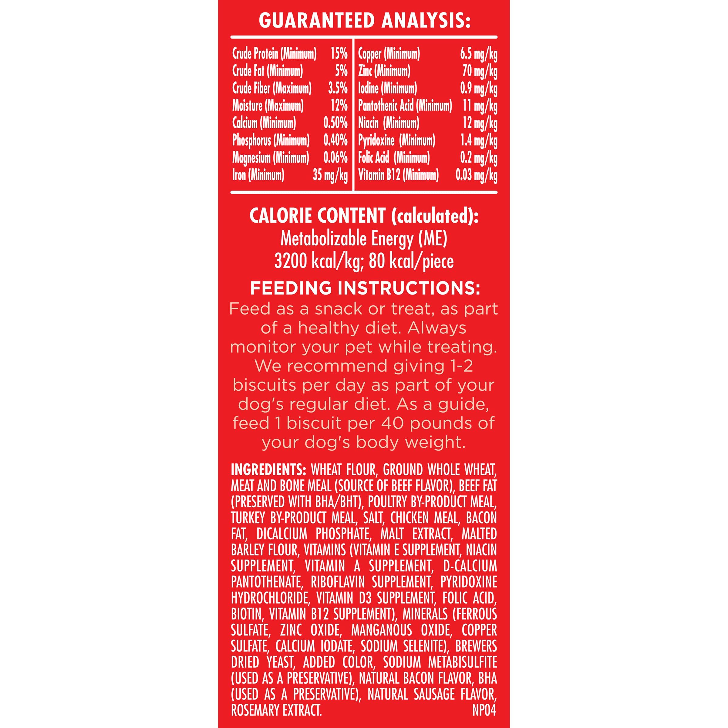 Milk-Bone Flavor Snacks Dog Biscuits for Large-Sized Dogs, 60 Ounce Box