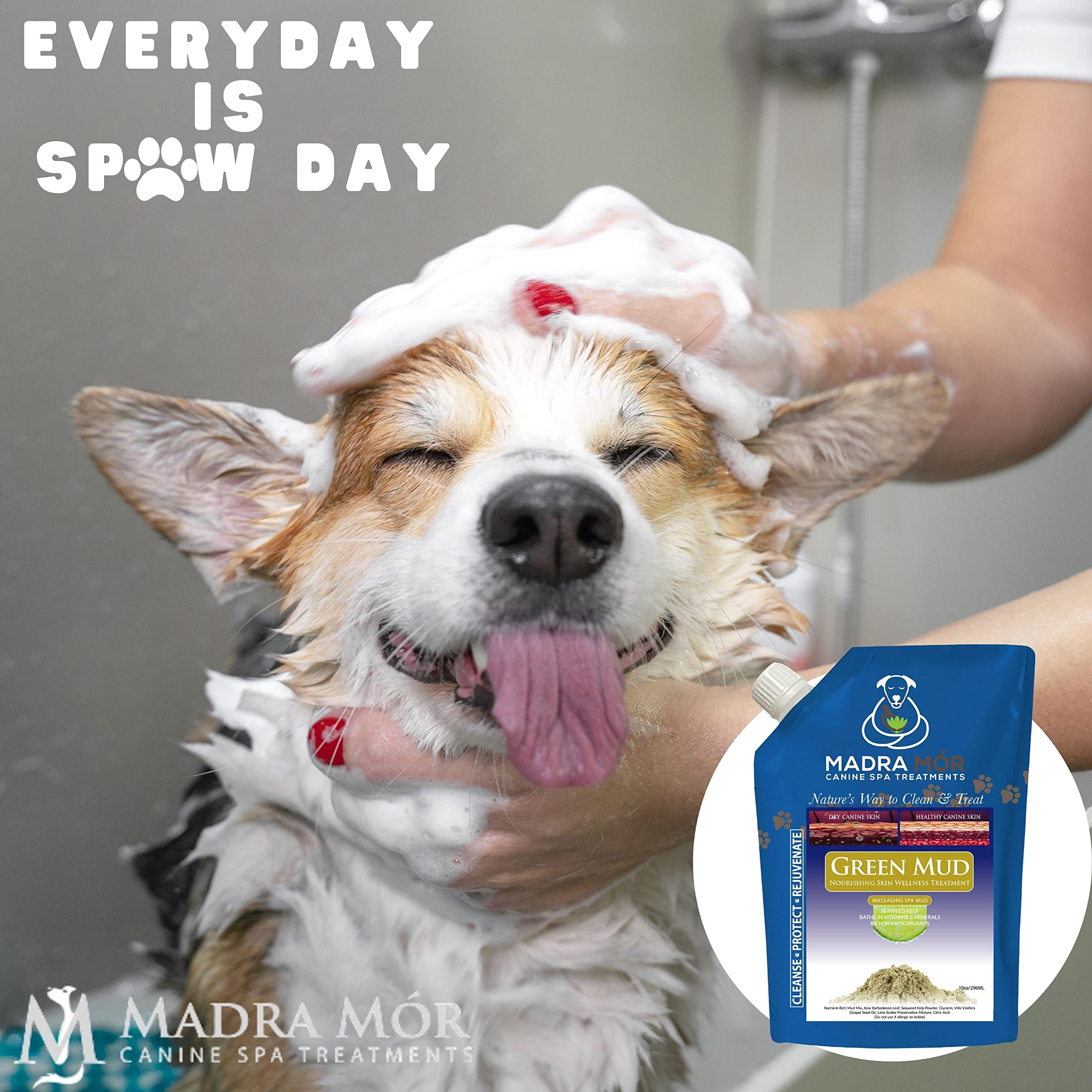 Worldwide Nutrition Bundle: Madra Mor - Dog Essentials Mud Bath, Dog Grooming, Dry Skin For Dogs Treatment, Dog Coat Skin Care P
