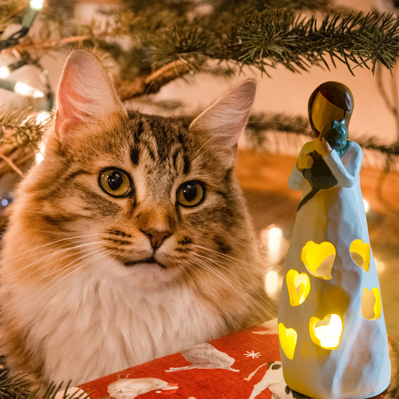 Kyoryuger Cat Mom Memorial Statue Memorial Gifts For Loss Of Cat Loss Sympathy Gift, Remembrance, Bereavement Gifts