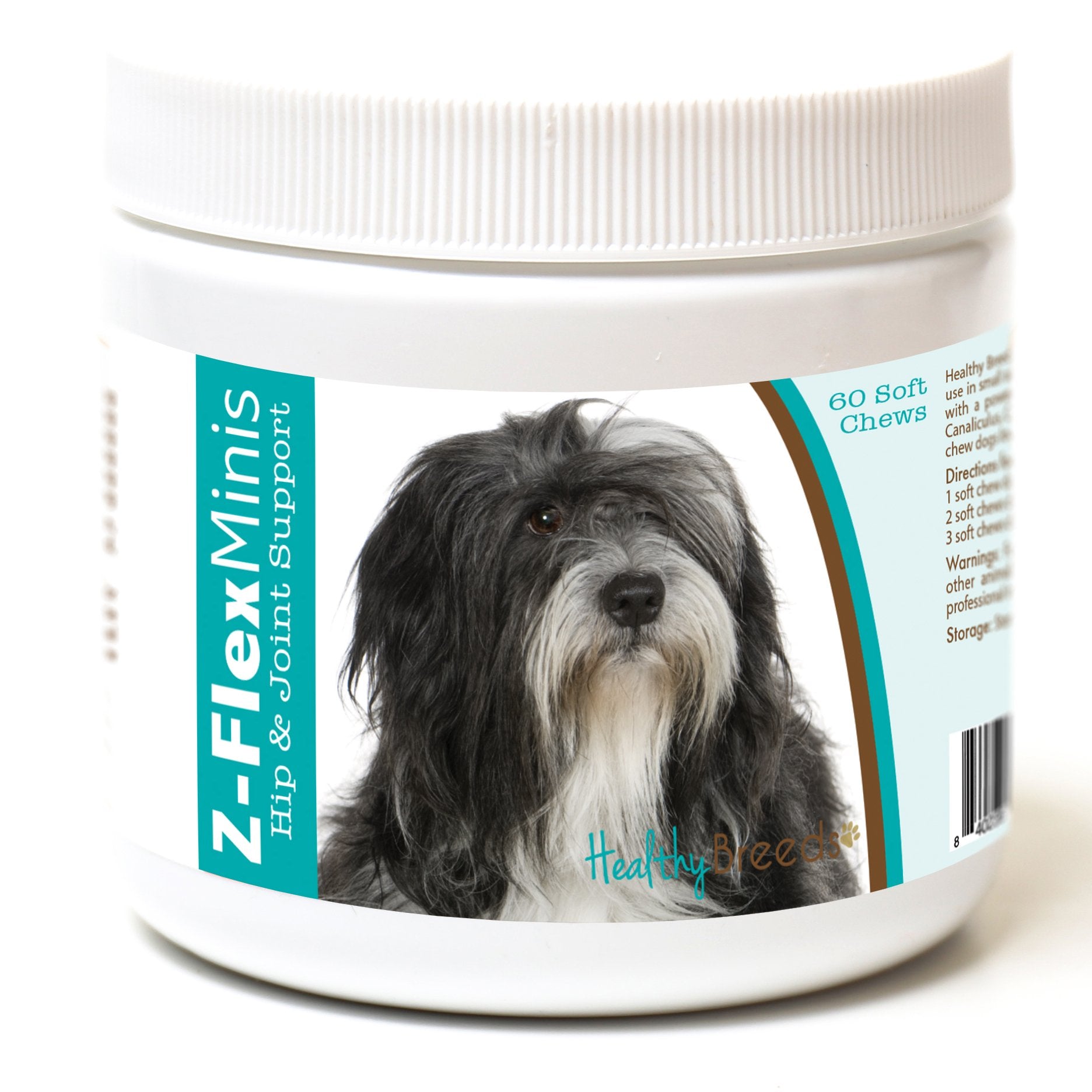 Healthy Breeds Lhasa Apso Z-Flex Minis Hip and Joint Support Soft Chews 60 Count