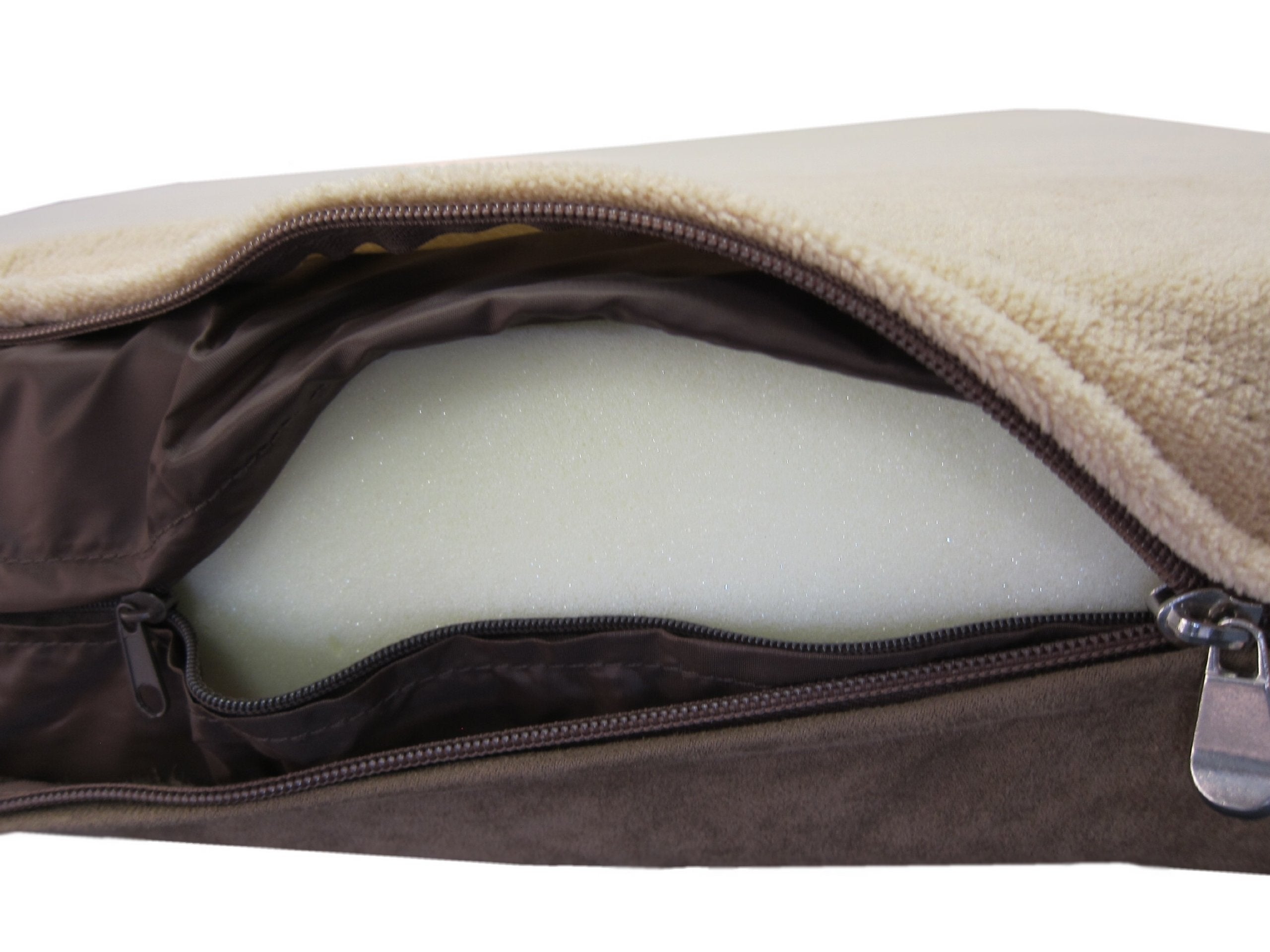 Ehomegoods 40''X35''X4'' Beige Color Orthopedic Memory Foam Pet Bed For Medium To Large Dog With 2 External Covers + Waterproof
