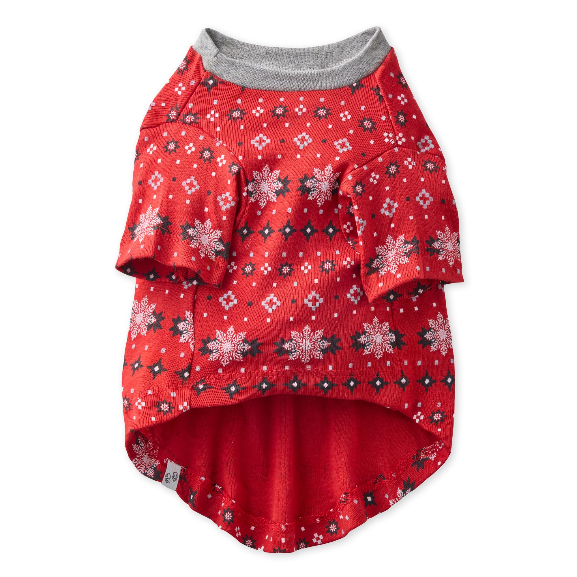 Pet Passion Multipack 100% Organic Cotton Dog Short Sleeve T-Shirt Pet Tees For All Breeds, Fair Isle, Large