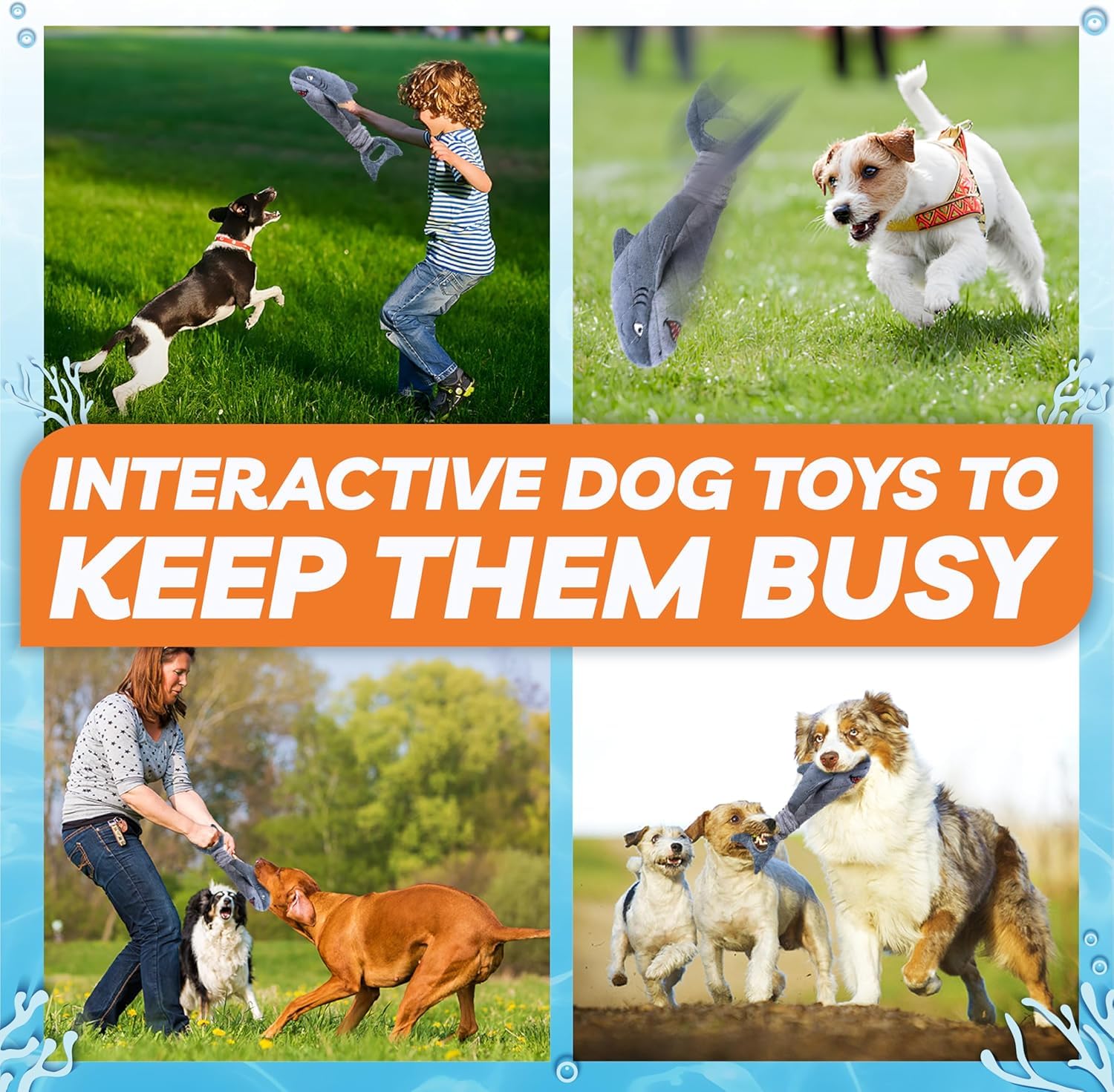 Legend Sandy Dog Toys For Aggressive Chewers, Large Dog Toys To Keep Them Busy, Interactive Squeaky Pet Toys, Tug Of War, Crinkl