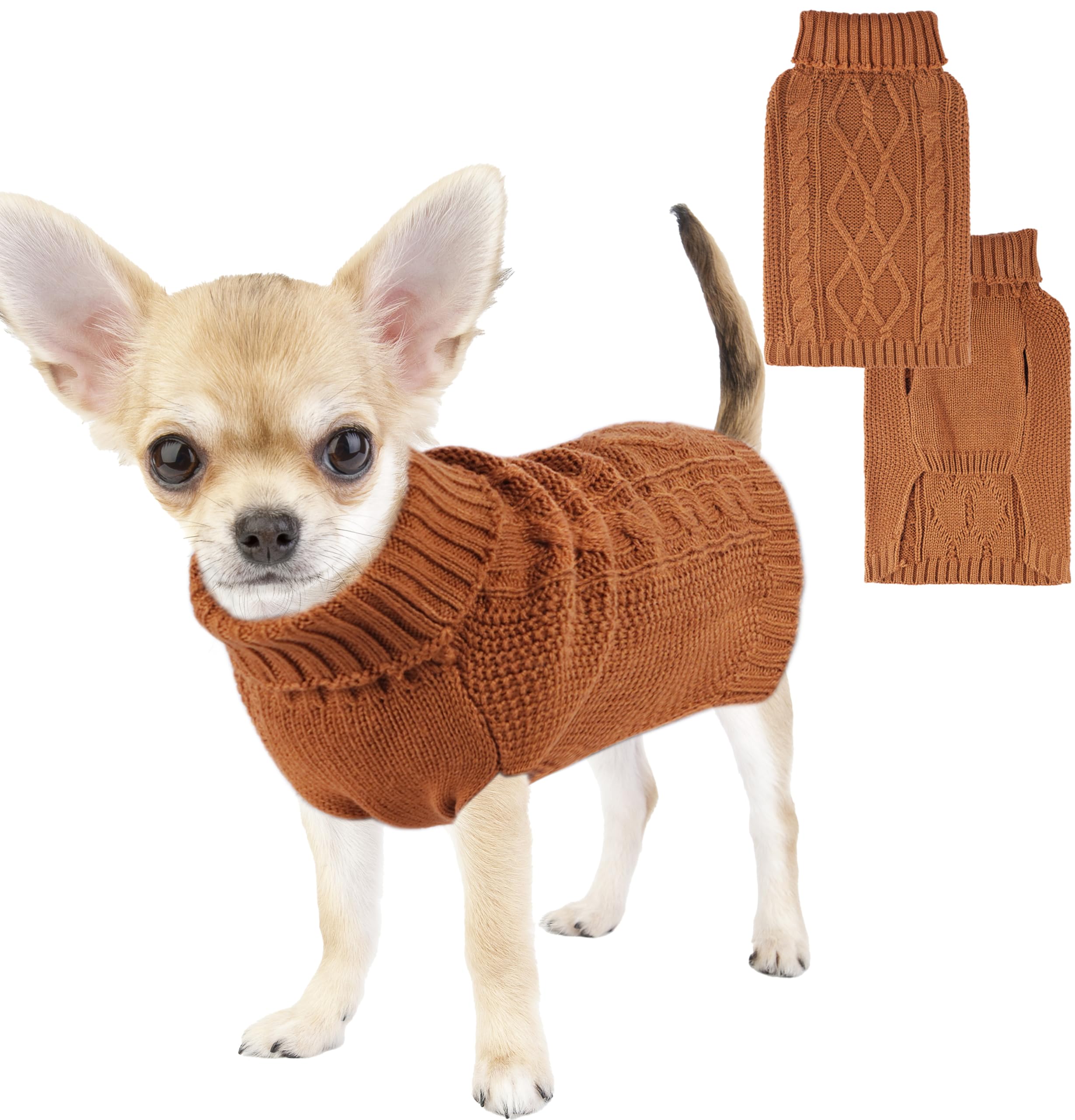 Small Dog Sweater Dog Sweaters for Small Dogs Fall Dog Sweater Winter Dog Clothes Girl Boy Dachshund Sweater Sleeveless Pet Clot