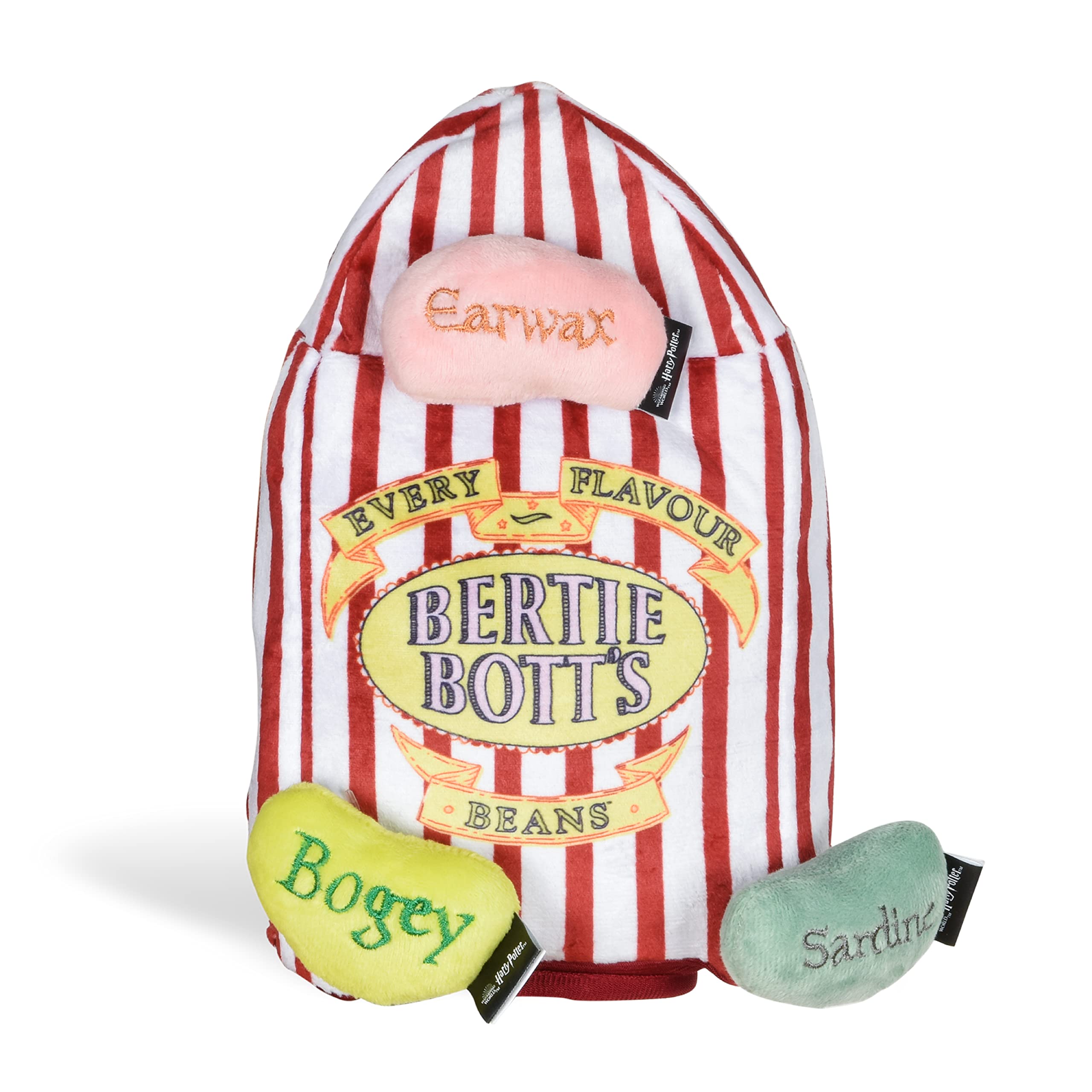 Harry Potter 10 Inch Bertie Botts Jelly Bean Burrow Pet Toy | Dog Toy Bertie Botts Jelly Beans | Bertie Botts Dog Toy with Jelly
