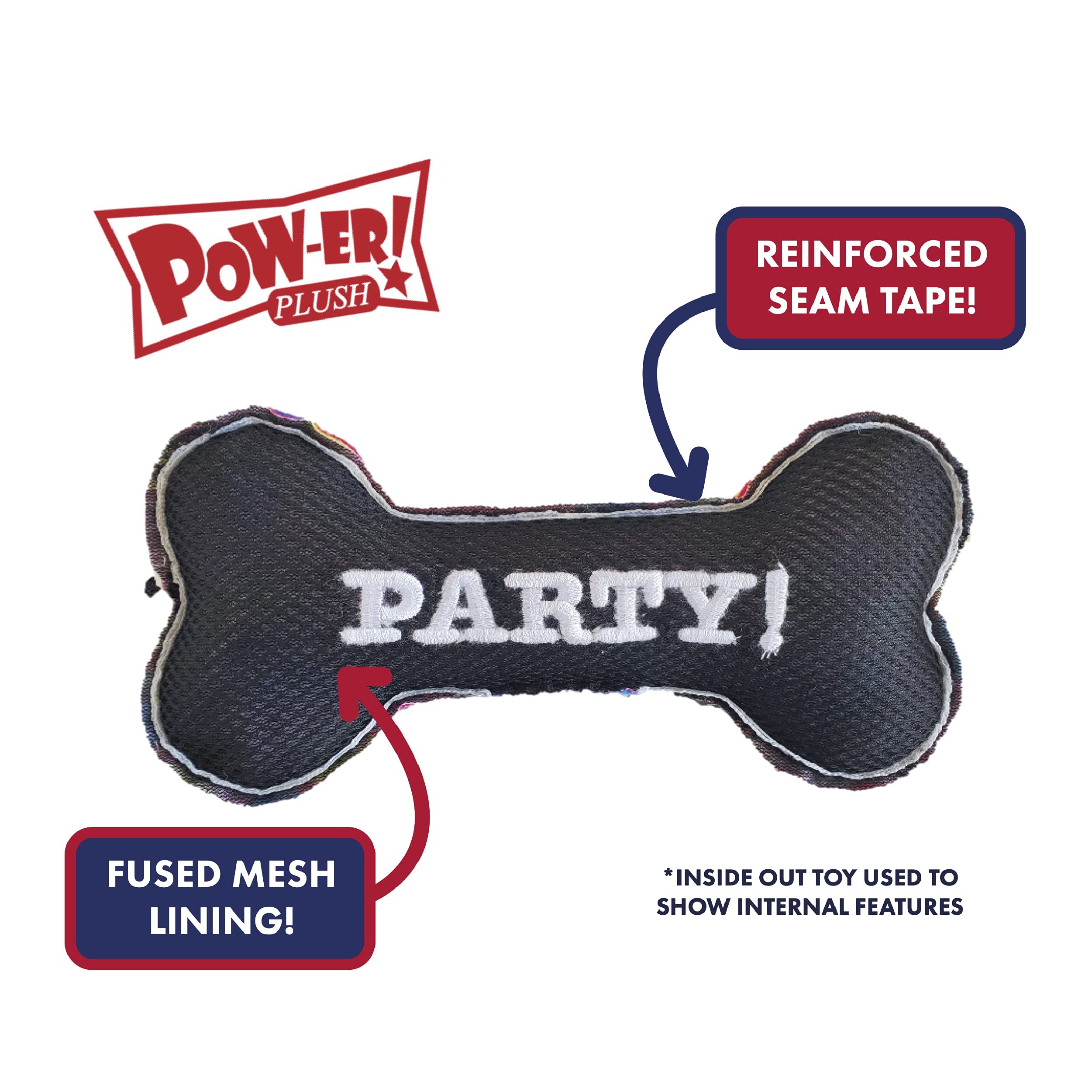 H&K For Dogs Power Plush | Happy Barkday Cake (Small) | Birthday Funny Dog Toy | Dog Toy With Squeaker | Dog Gift | Fun, Durable, And Safe | Squeaky Dog Toy