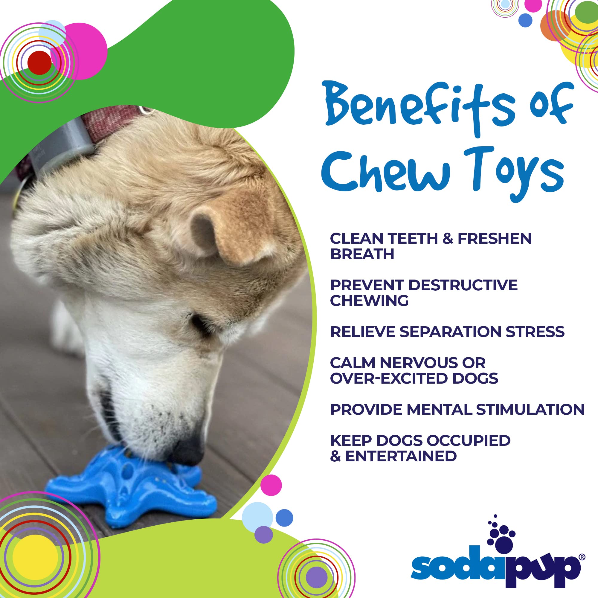 Starfish Ultra Durable Nylon Dog Chew Toy for Aggressive Chewers