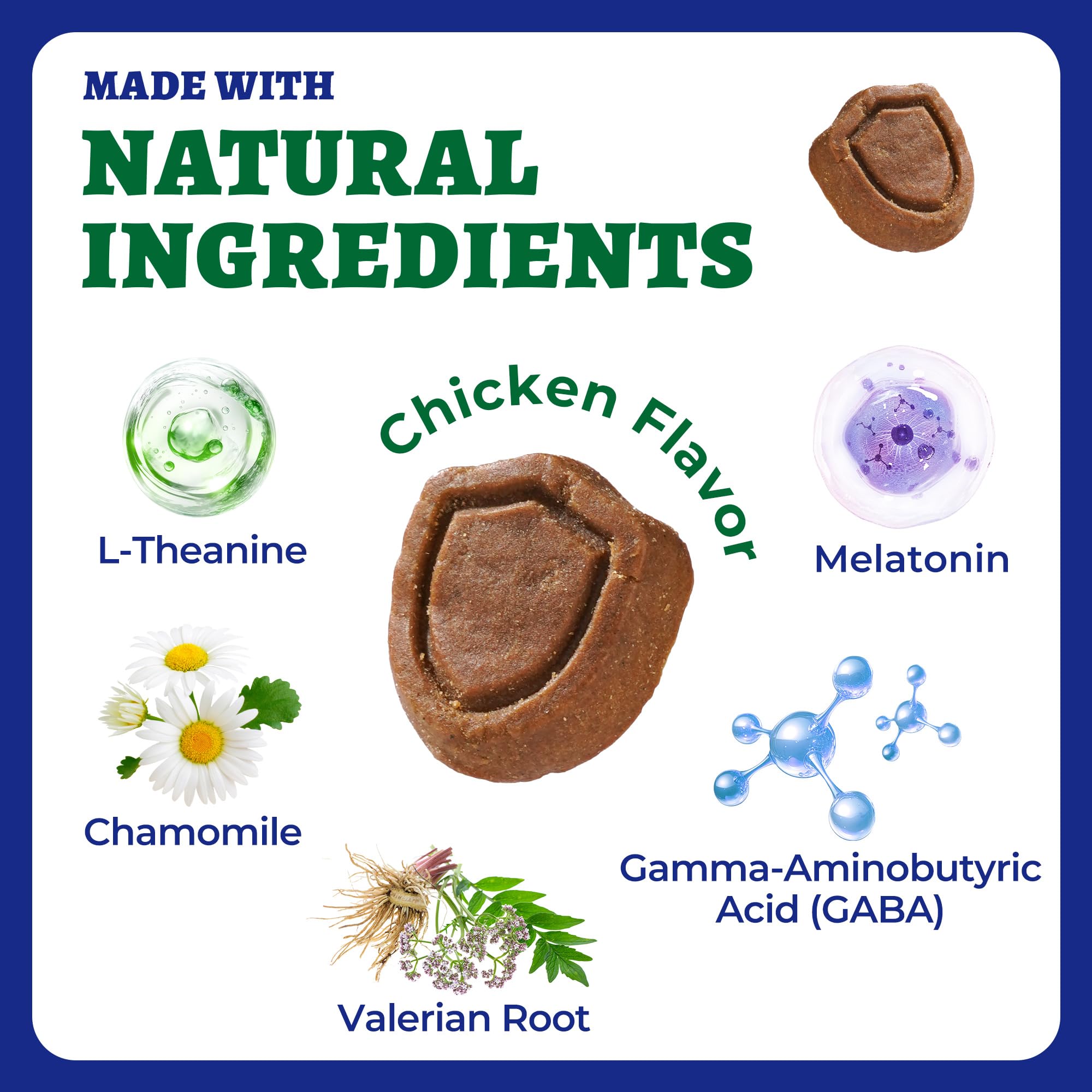 260 Bites Wellix Calming Chews for Dogs - Melatonin, L-Theanine, and Valerian Root - Calming Dog & Puppy, Relaxation, Thunder, F