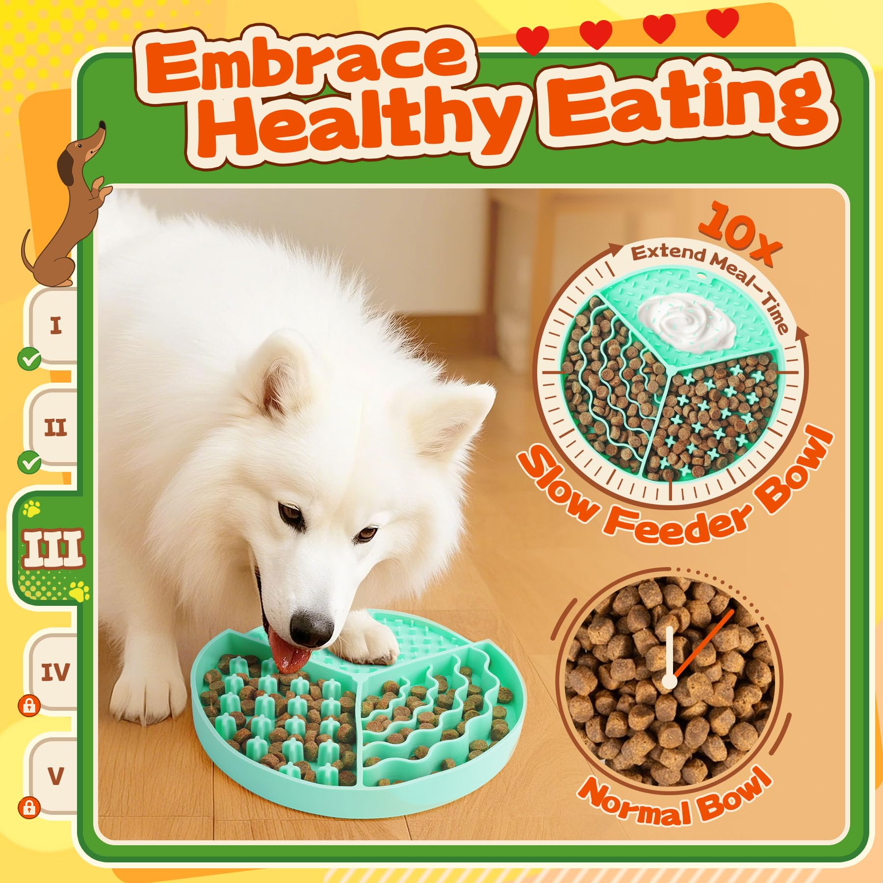 Forfon 10 Pack Complete Dog Puzzle Toys Set-Dog Lick Mat & Feeding Bowl with Suction Cups for Small & Medium Breeds,Enrichment T