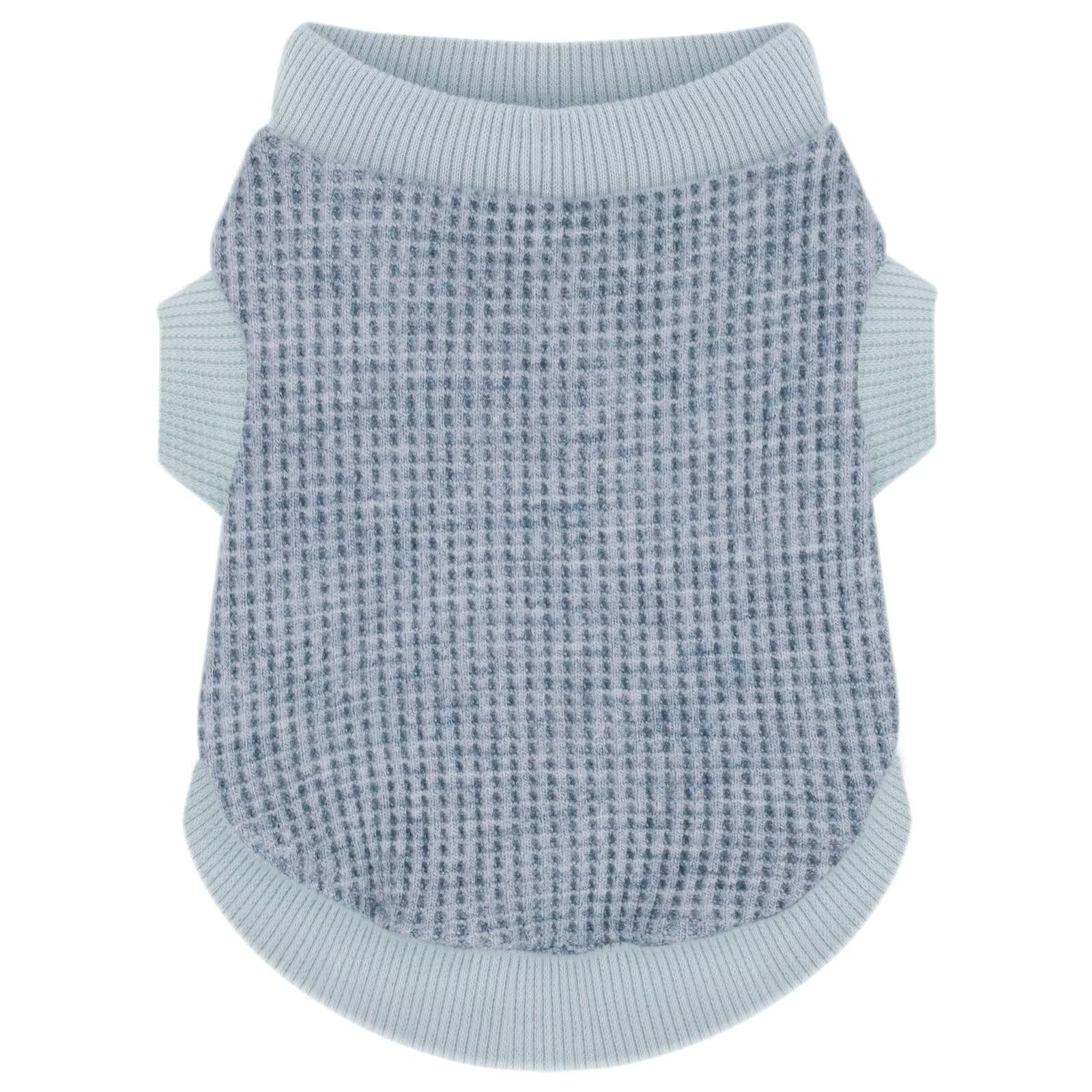 Cozy And Functional Dog Shirts For Small Puppies: Stretchable Blue Attire With Easy-On Design, Ideal For Chihuahuas And Yorkies 