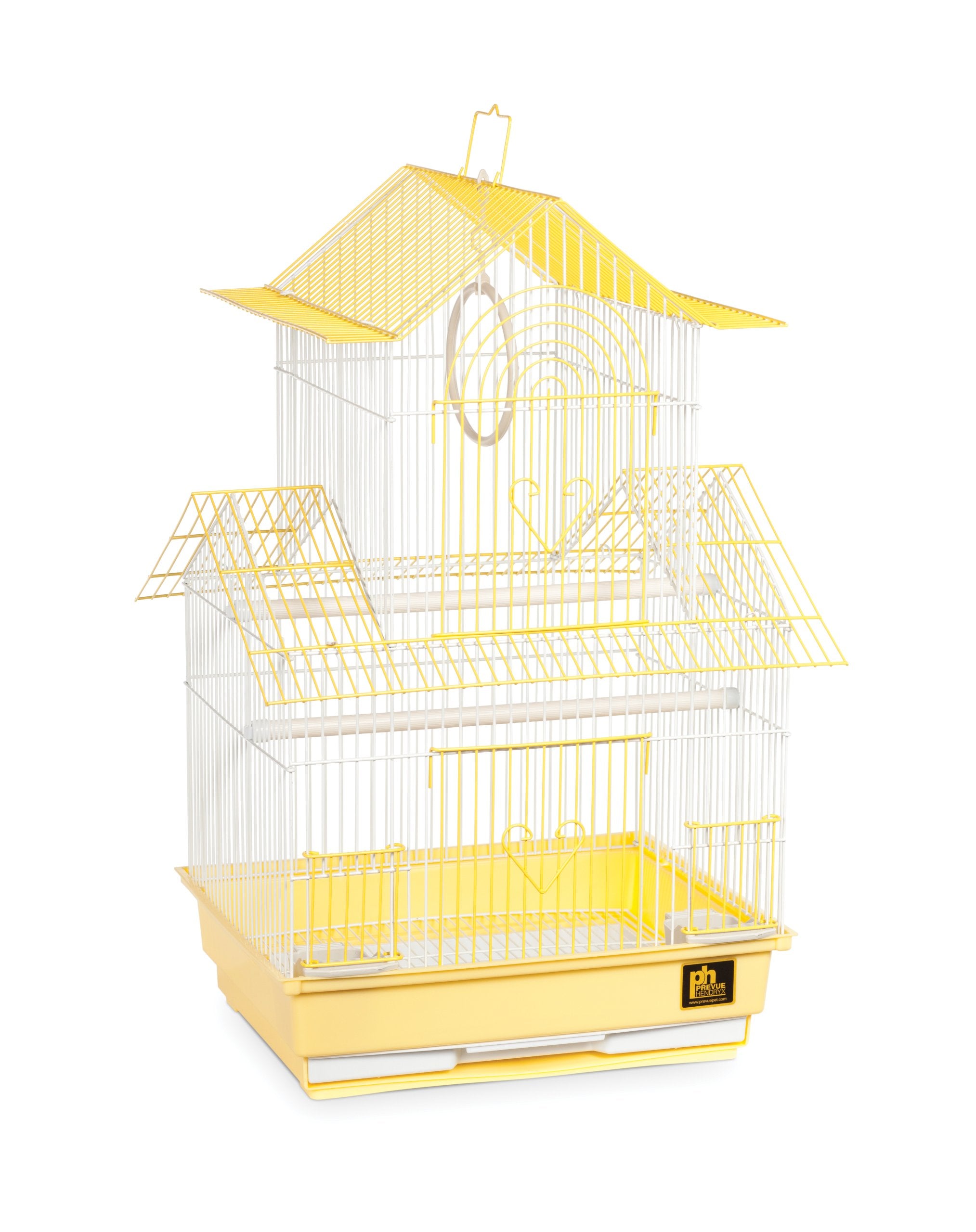 Prevue Hendryx SP1720-1 Shanghai Parakeet Cage, Yellow and White