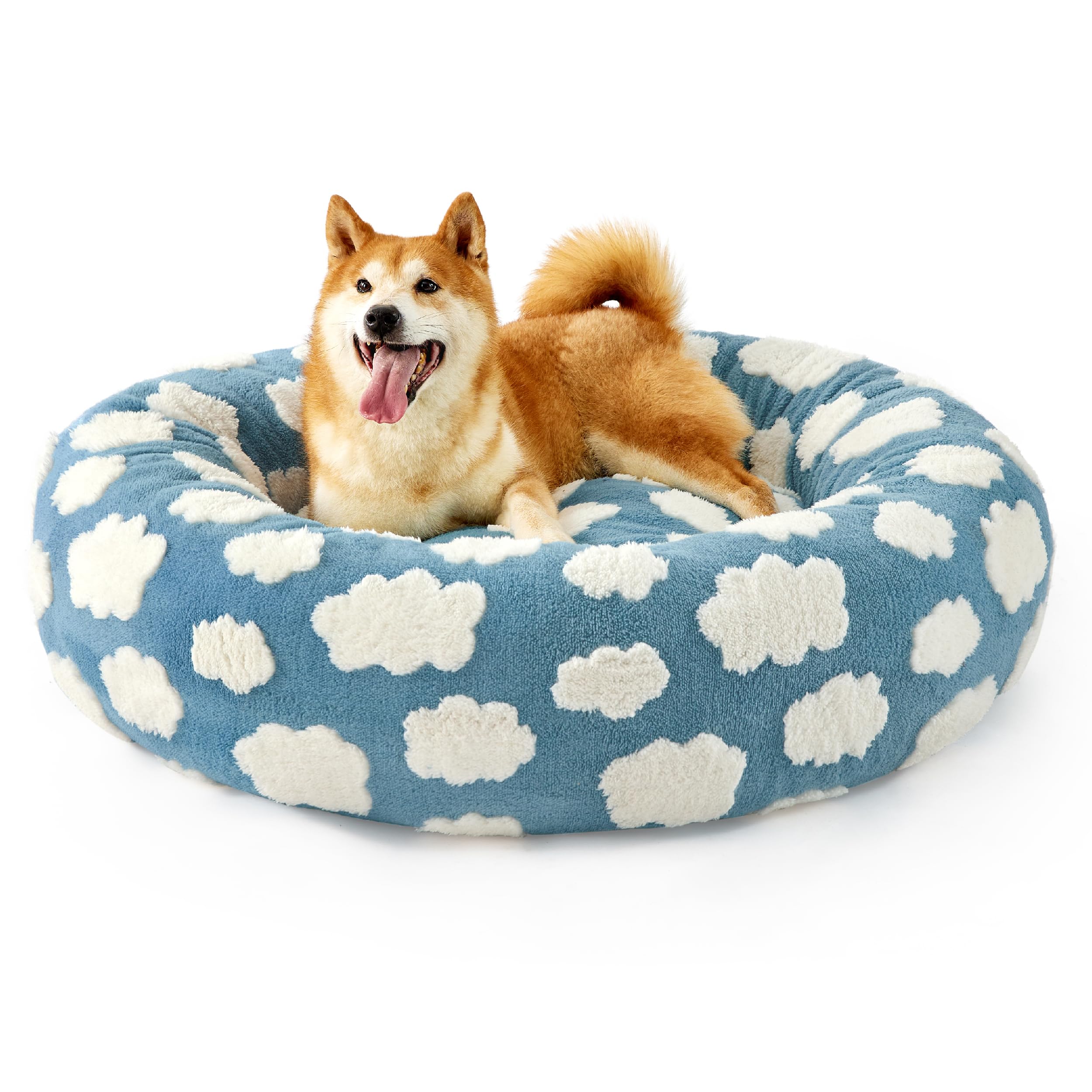Lesure Donut Dog Beds Large Sized Dog - Round Pet Beds For Calming Puppy With Washable Cover, Orthopedic Modern Beds With Jacqua