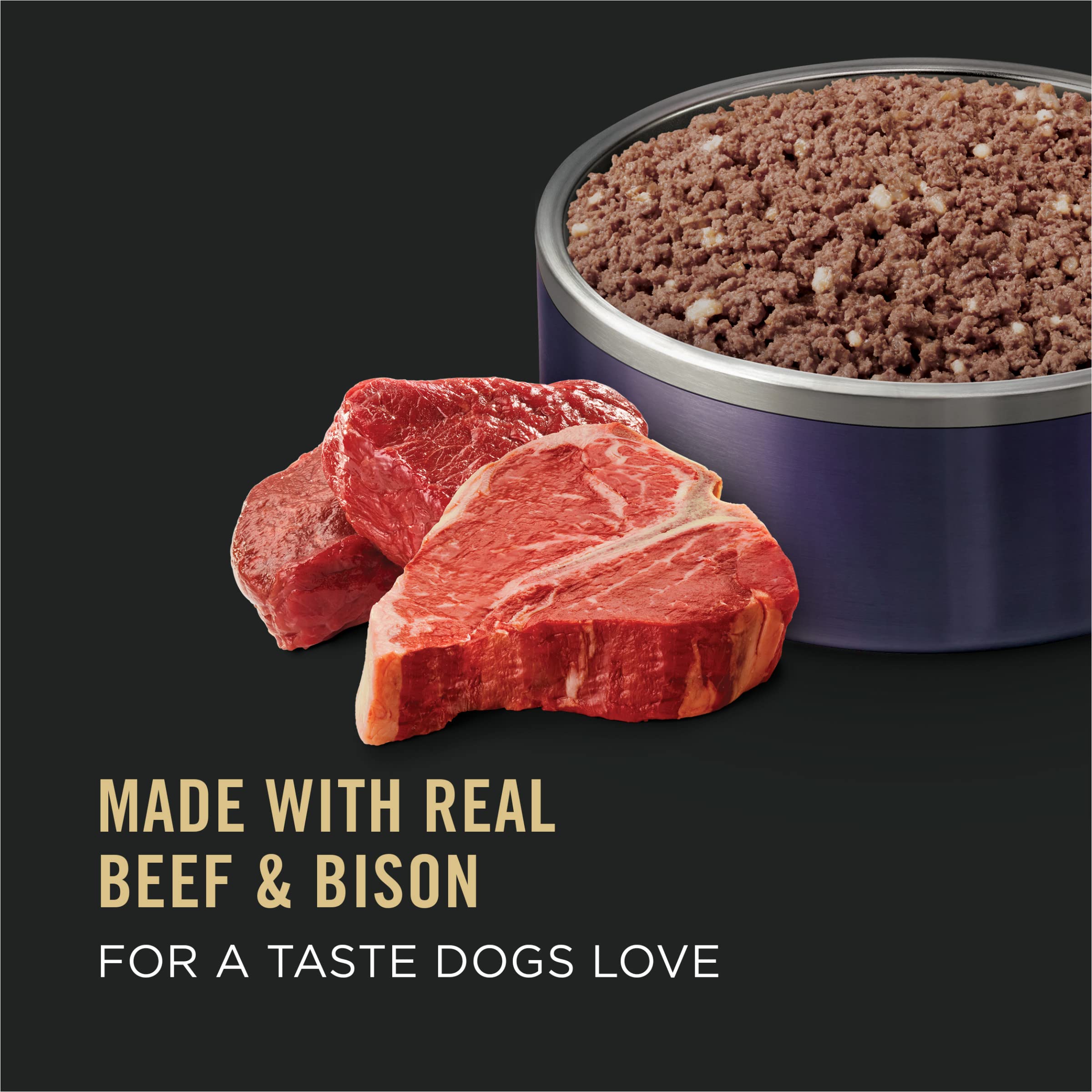 Purina Pro Plan Sport High Protein Wet Dog Food Beef and Bison Entr  e - (Pack of 12) 13 oz. Cans