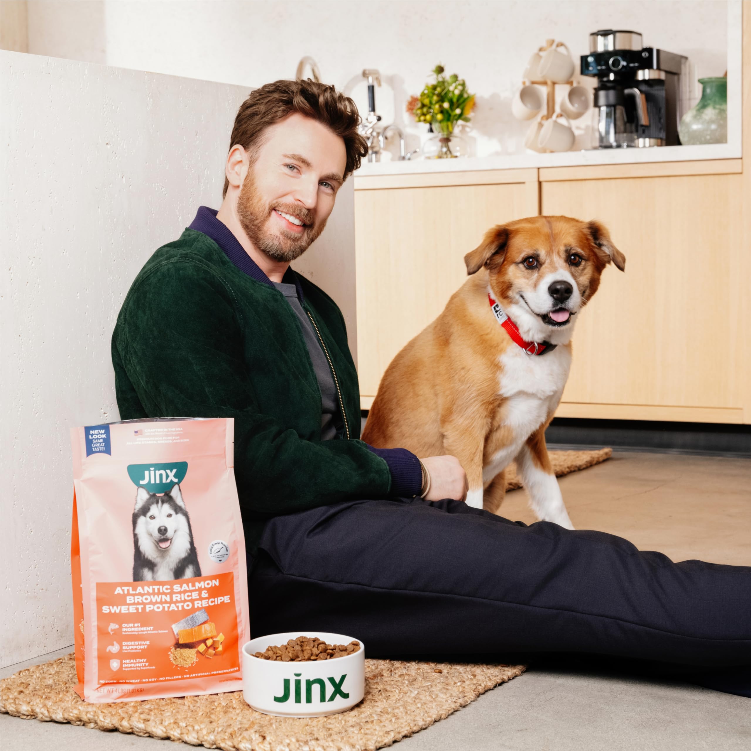 Jinx Premium Grain-Free Dry Dog Food, for All Lifestages - Real Chicken, Sweet Potato & Carrot Kibble with Superfoods for Immune