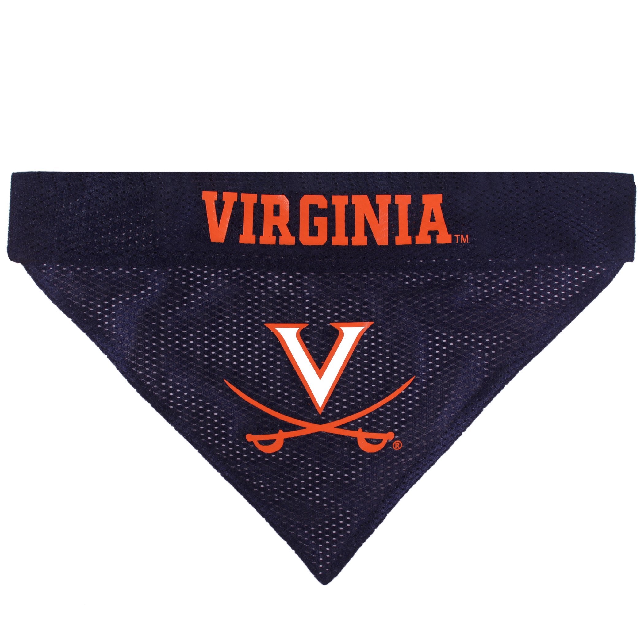 Pets First Collegiate Pet Accessories, Reversible Bandana, Virginia Cavaliers, Large/X-Large