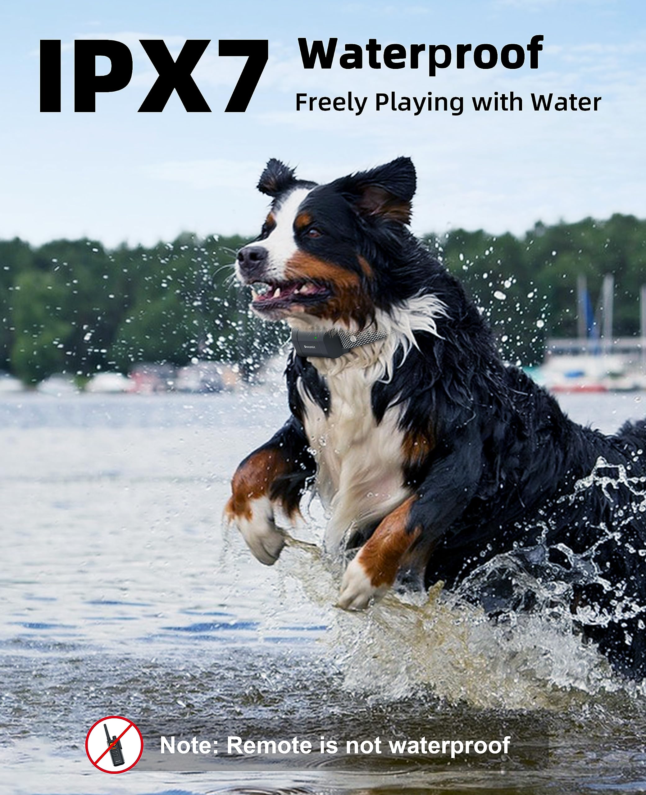 Bousnic Dog Shock Collar With Remote - [New Edition] 4000Ft Dog Training Collar For Large Medium Small Dogs (8-120Lbs) Waterproo