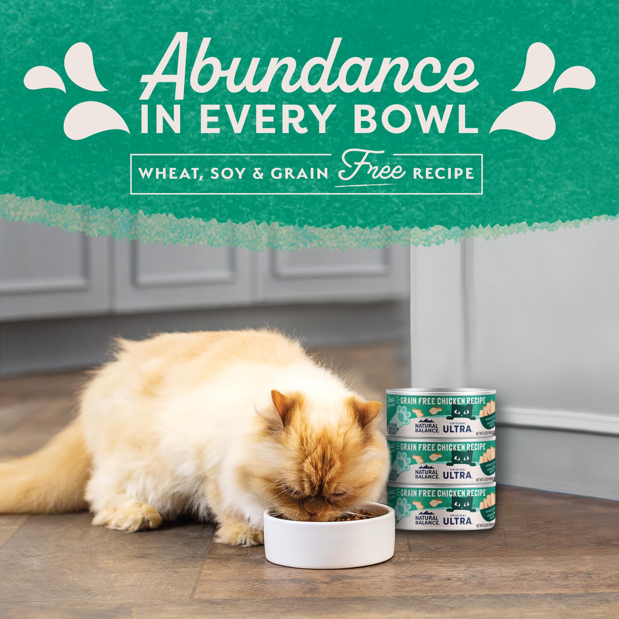 Natural Balance Original Ultra Grain Free Adult Wet Canned Cat Food, Chicken Recipe, 5.5 Ounce (Pack of 24)