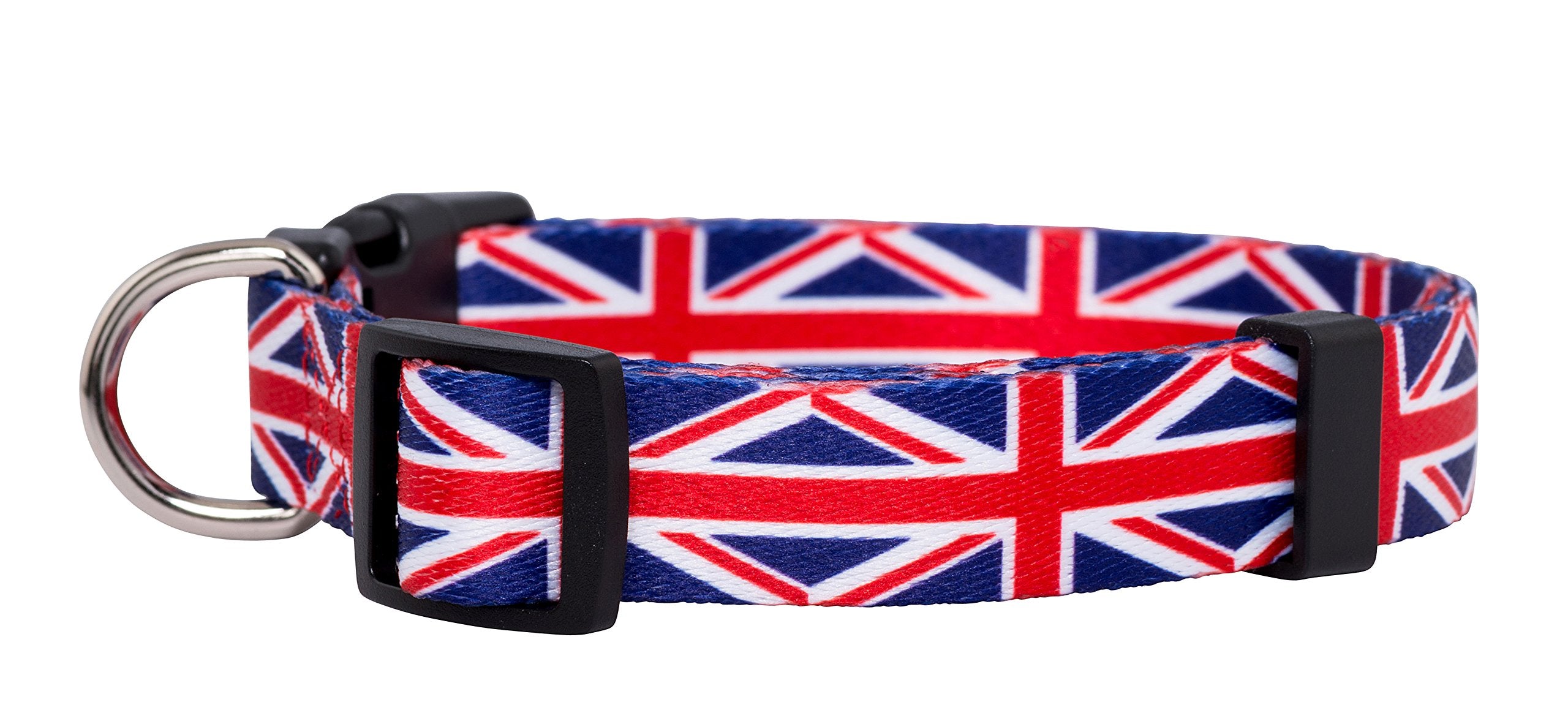 Native Pup Union Jack Uk British Flag Dog Collar(Uk, Large)