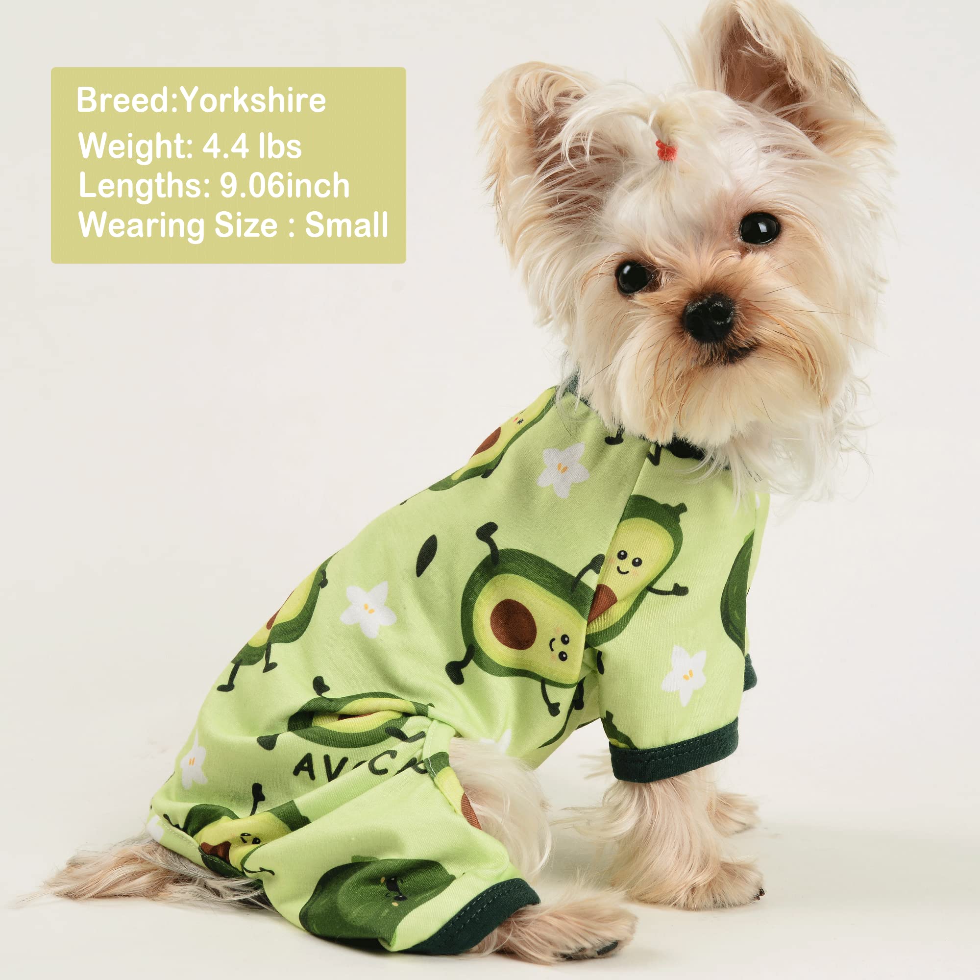Dog Pajamas Kiwi Puppy Apparel Doggie Onesies Pet Clothes Cat Pjs for Small Dog Boy Girl