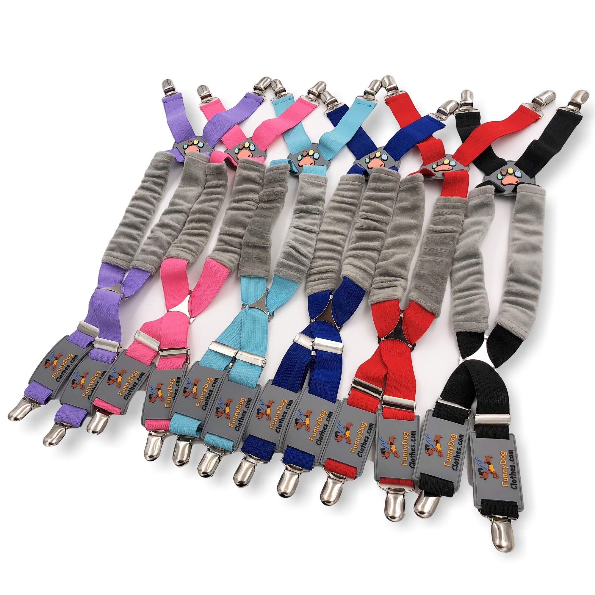 Funnydogclothes Dog Suspenders For Pet Clothes Apparel Diapers Pants Skirt Belly Bands Small Medium And Large Dogs (Xxs: 3Lb - 9