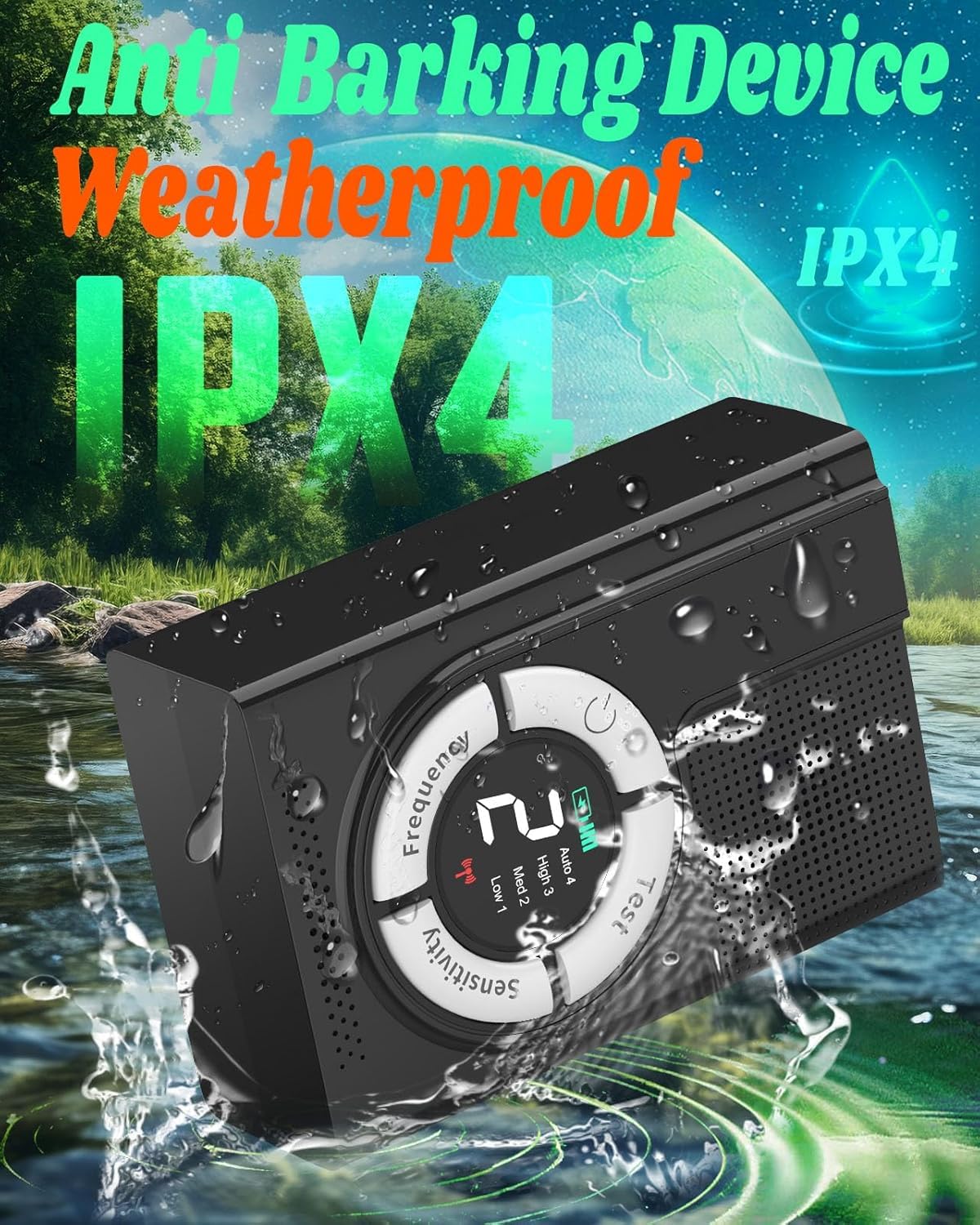 2-in-1 Rechargeable Anti Barking Device Safe for Dogs, 1500 mAh Ultrasonic Dog Barking Deterrent Devices, Dog Barking Control De