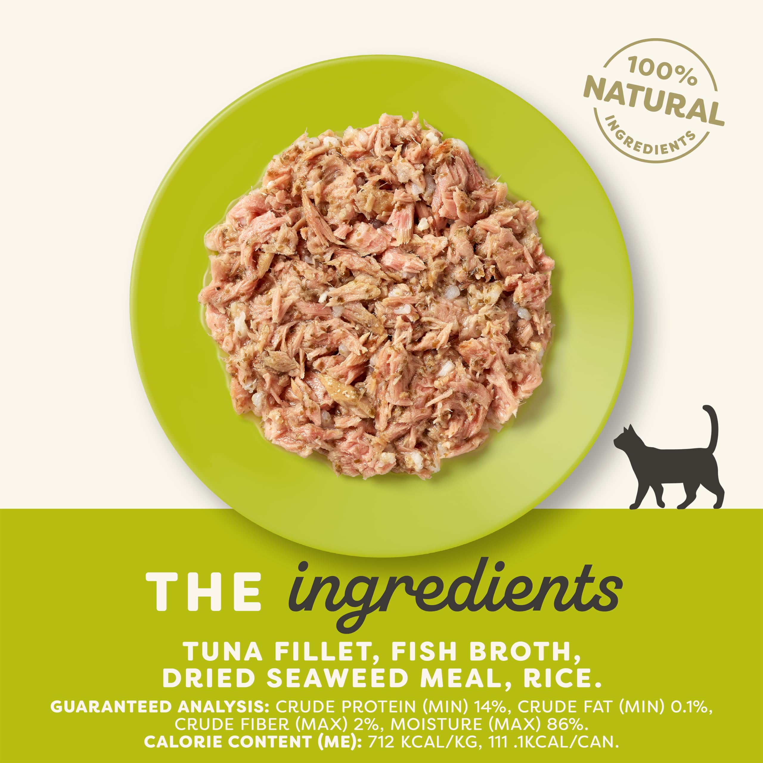 Applaws Natural Wet Cat Food, 24 Count, Limited Ingredient Canned Wet Cat Food, Tuna Fillet with Seaweed in Broth, 5.5oz Cans