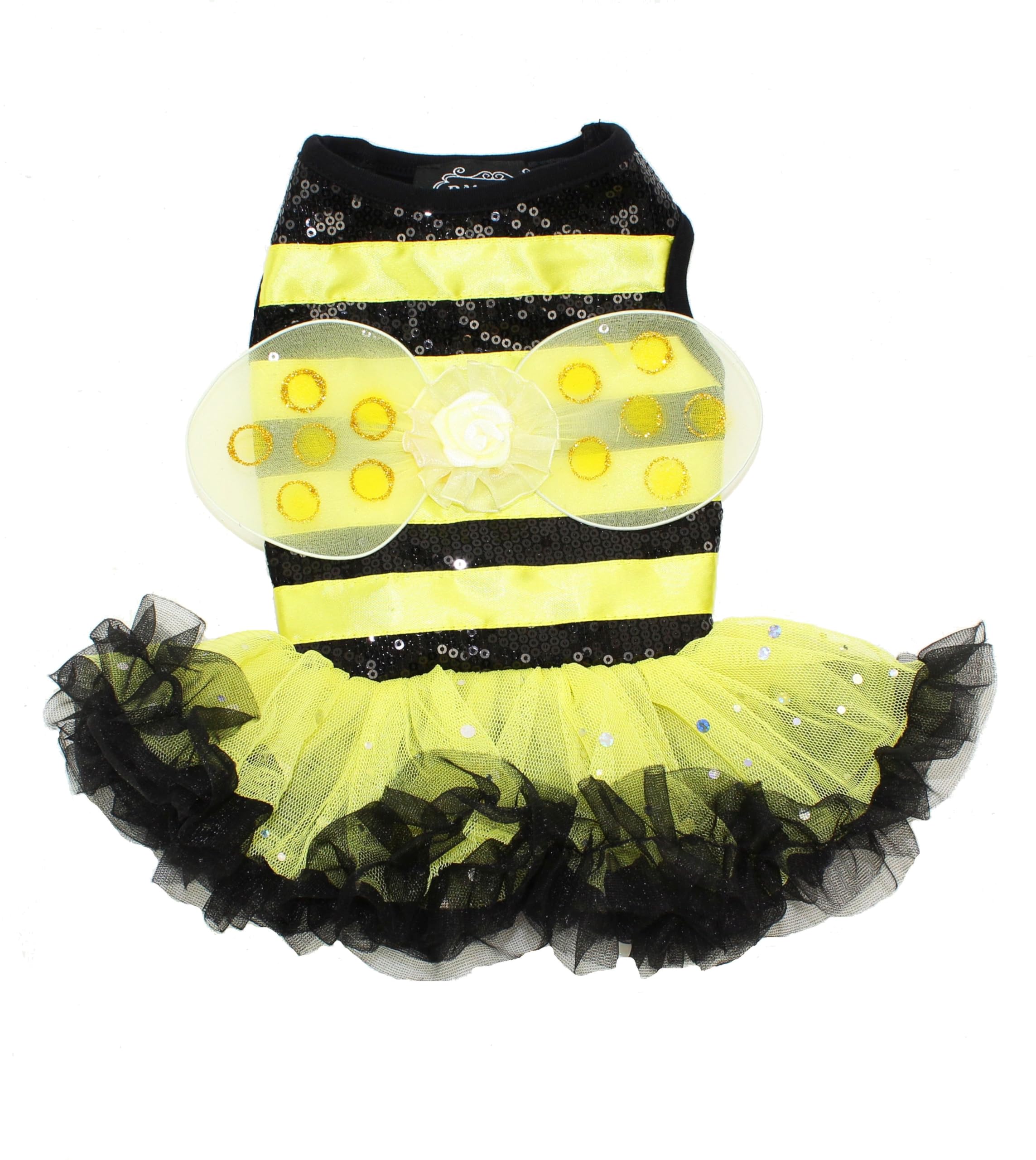 Bumble Bee Costume Dress For Dogs Xs